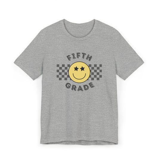 Fifth Grade Star Eyed Smiley Tee