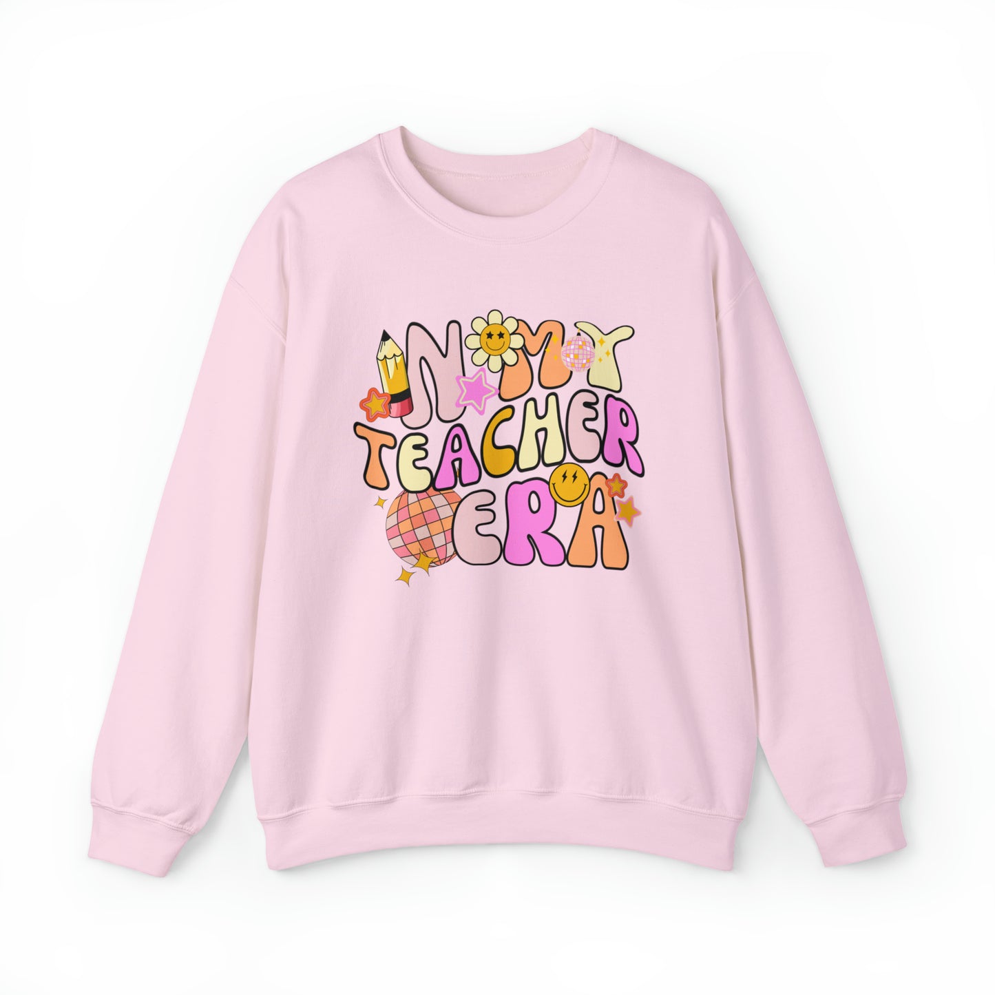 In My Teacher Era Retro Unisex Heavy Blend™ Crewneck Sweatshirt