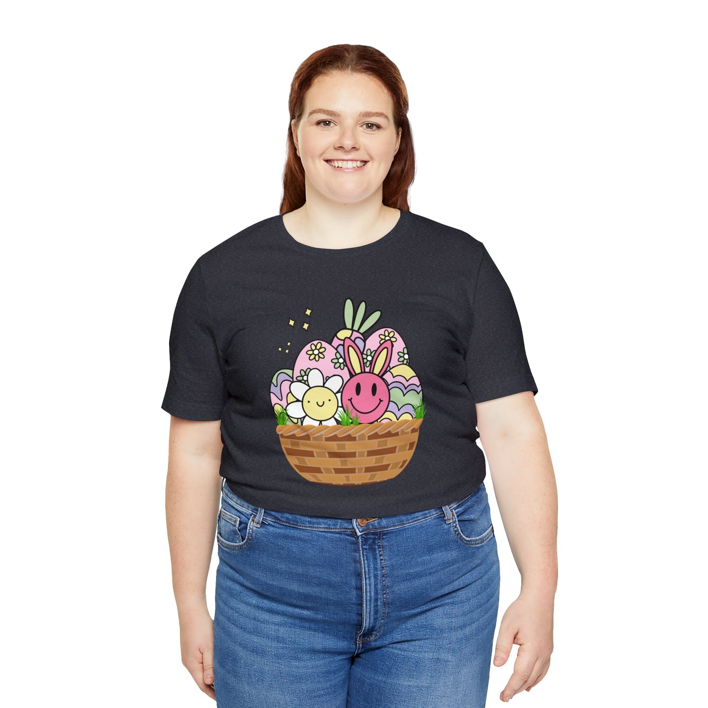 Easter Basket Unisex Jersey Short Sleeve Tee