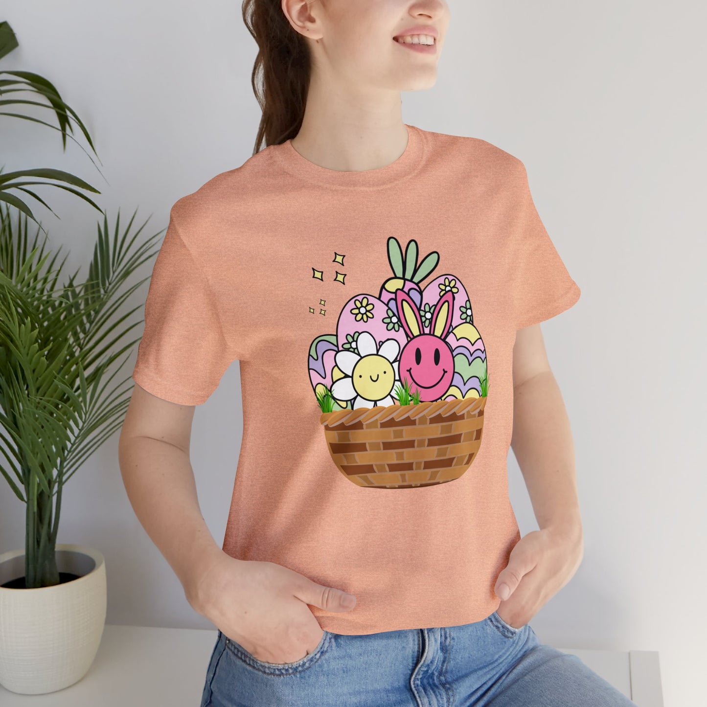 Easter Basket Unisex Jersey Short Sleeve Tee