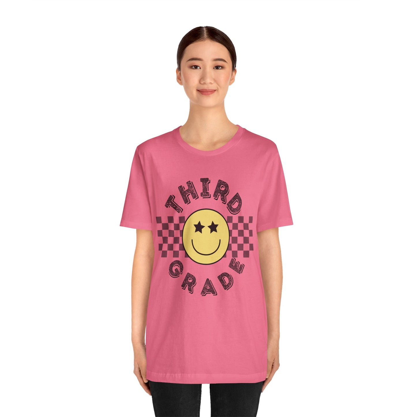 Third Grade Star Eyed Smiley Tee