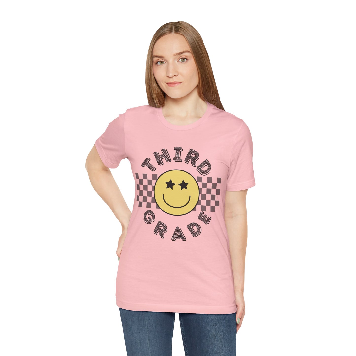 Third Grade Star Eyed Smiley Tee