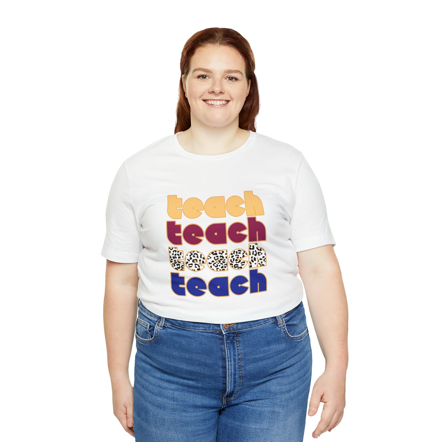 teach teach teach teach Unisex Jersey Short Sleeve Tee