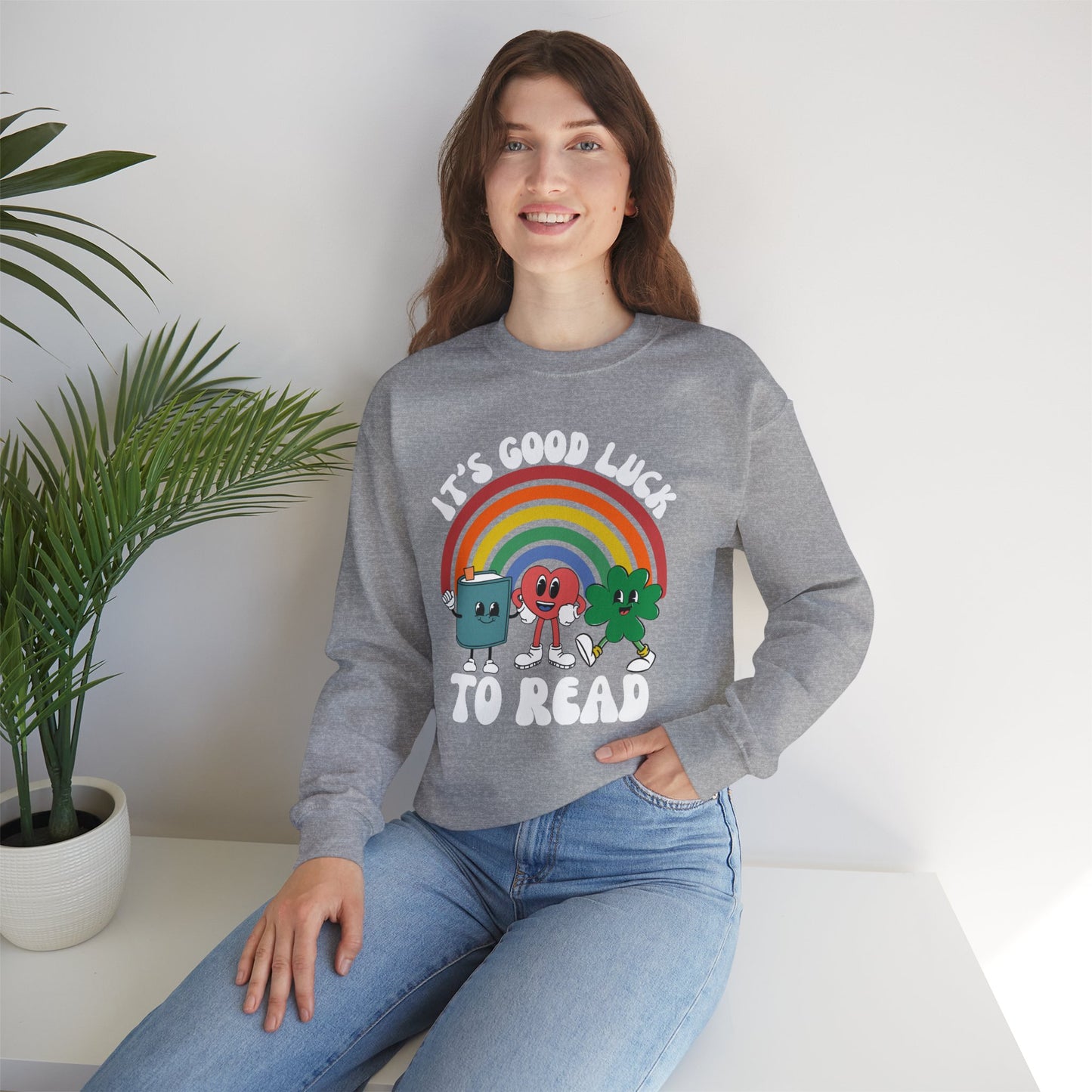 It's Good Luck To Read Unisex Heavy Blend™ Crewneck Sweatshirt