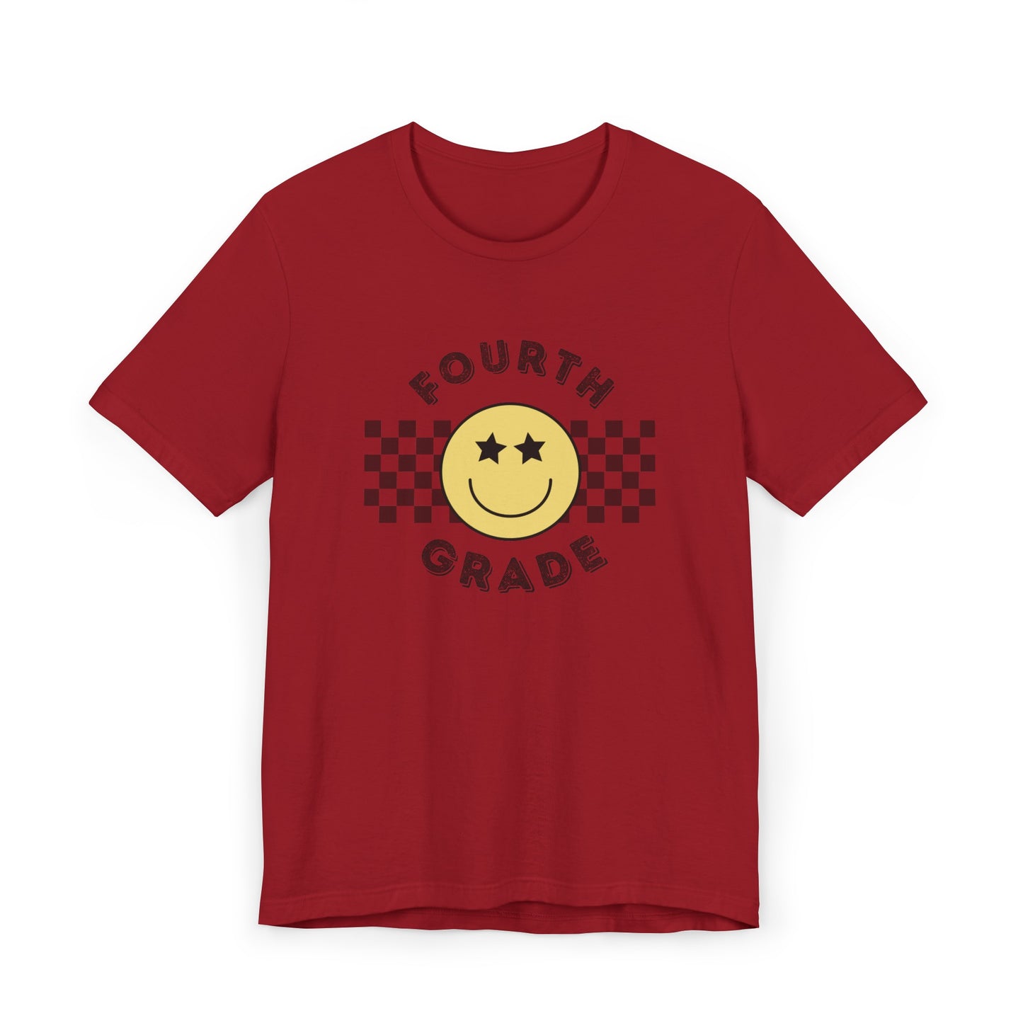 Fourth Grade Star Eyed Smiley Tee