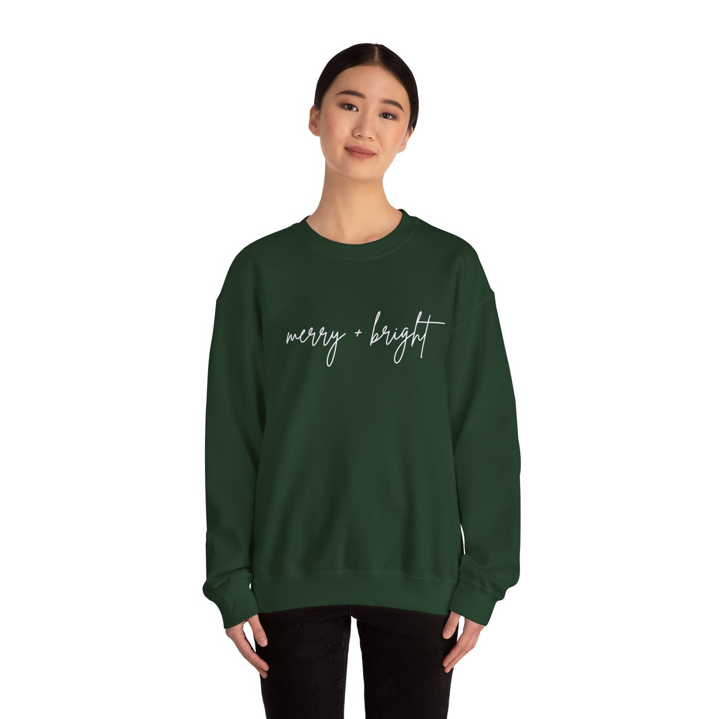 Merry + Bright Cursive Sweatshirt