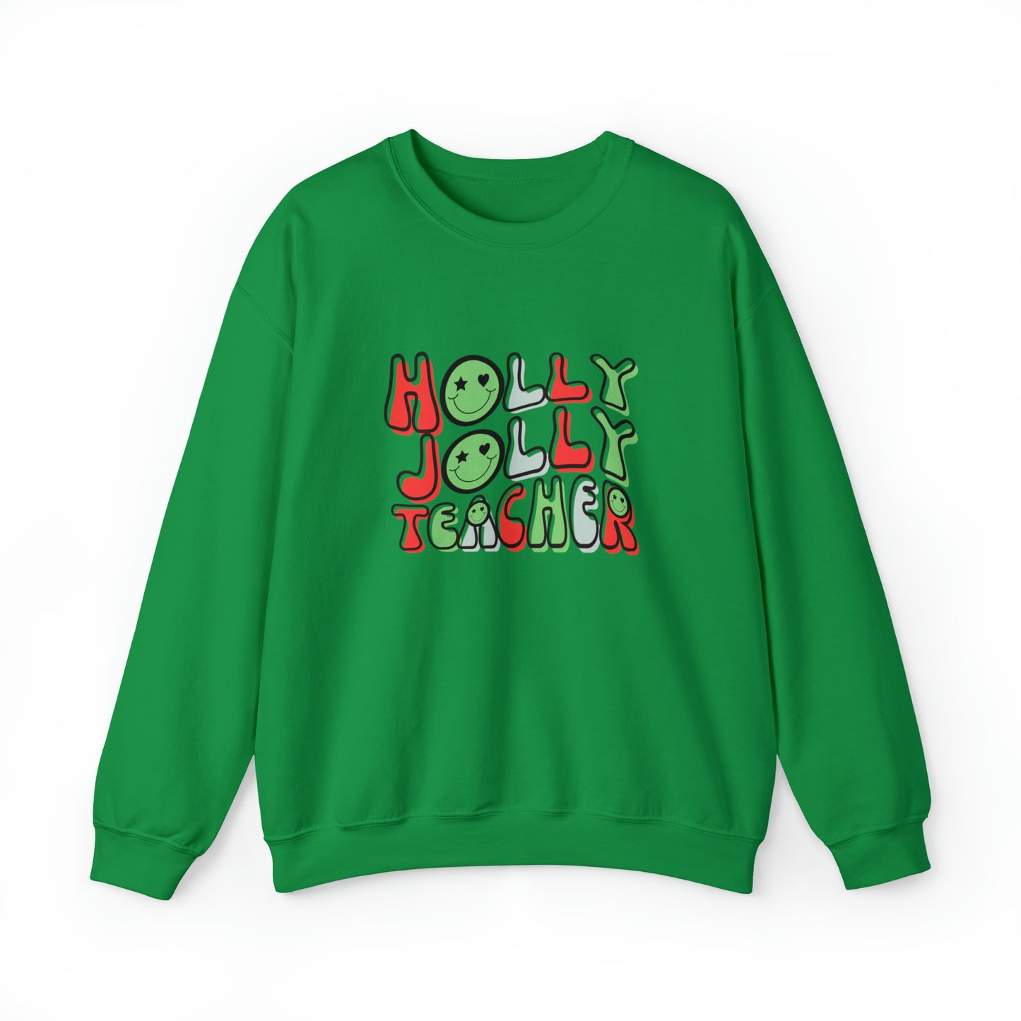 Holly Jolly Teacher 2023 Unisex Heavy Blend™ Crewneck Sweatshirt