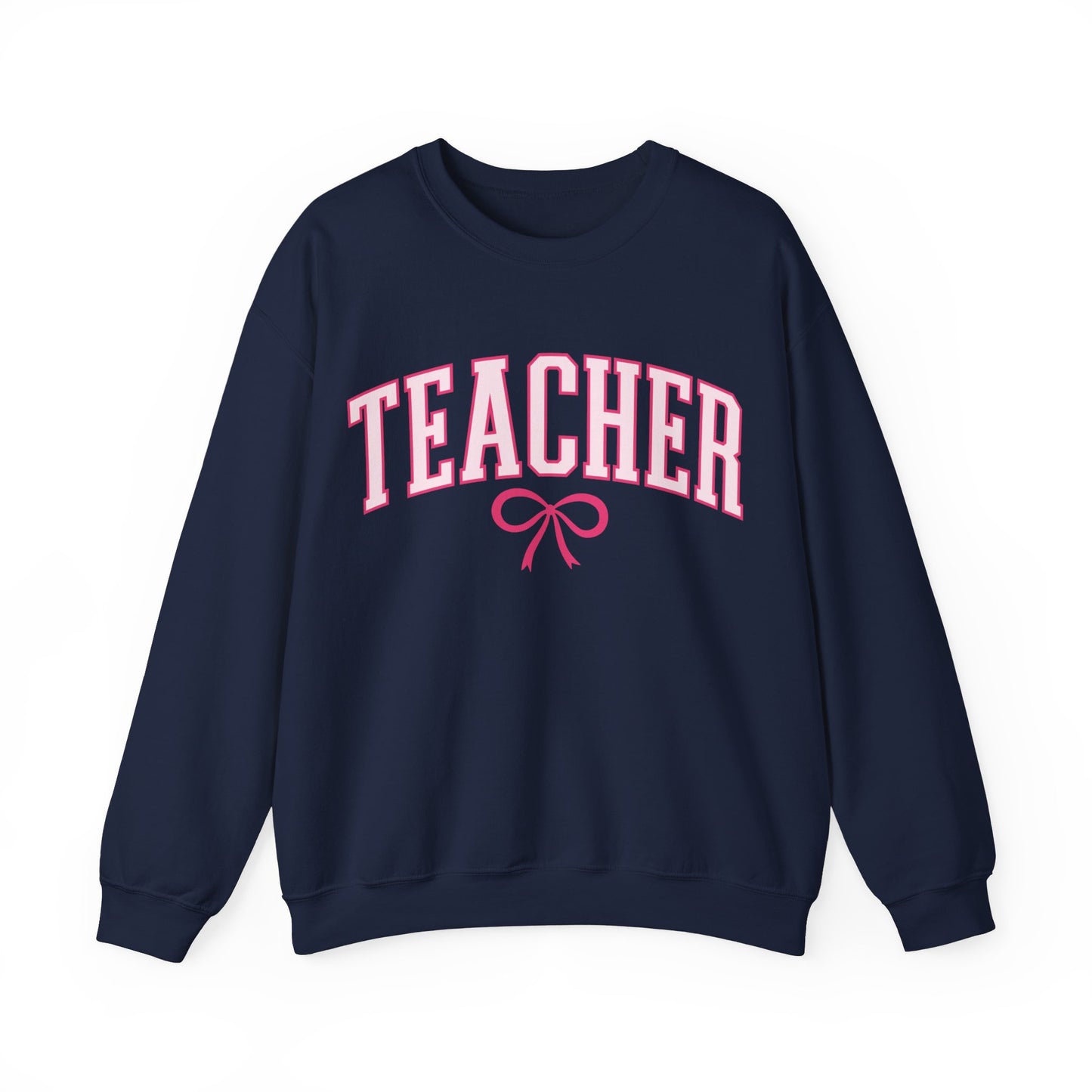 Teacher Varsity Bow Crewneck