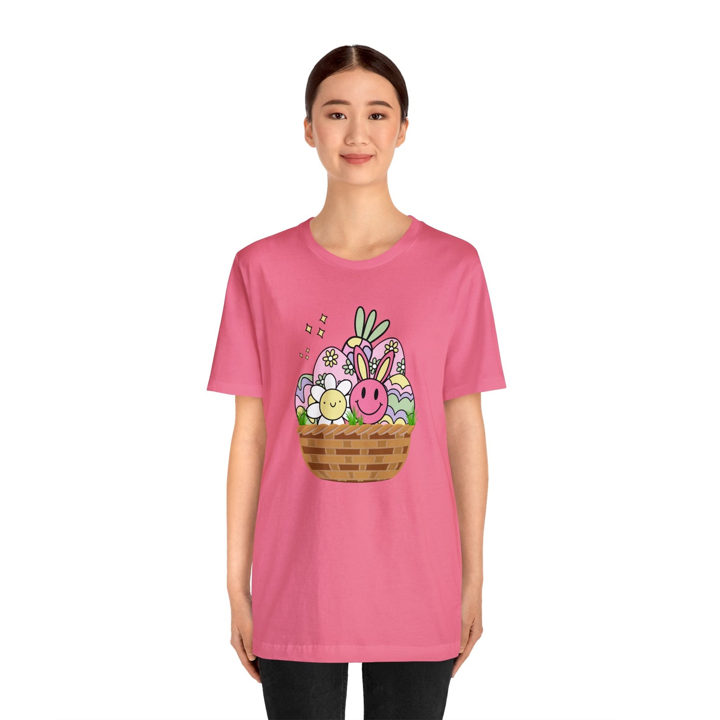 Easter Basket Unisex Jersey Short Sleeve Tee