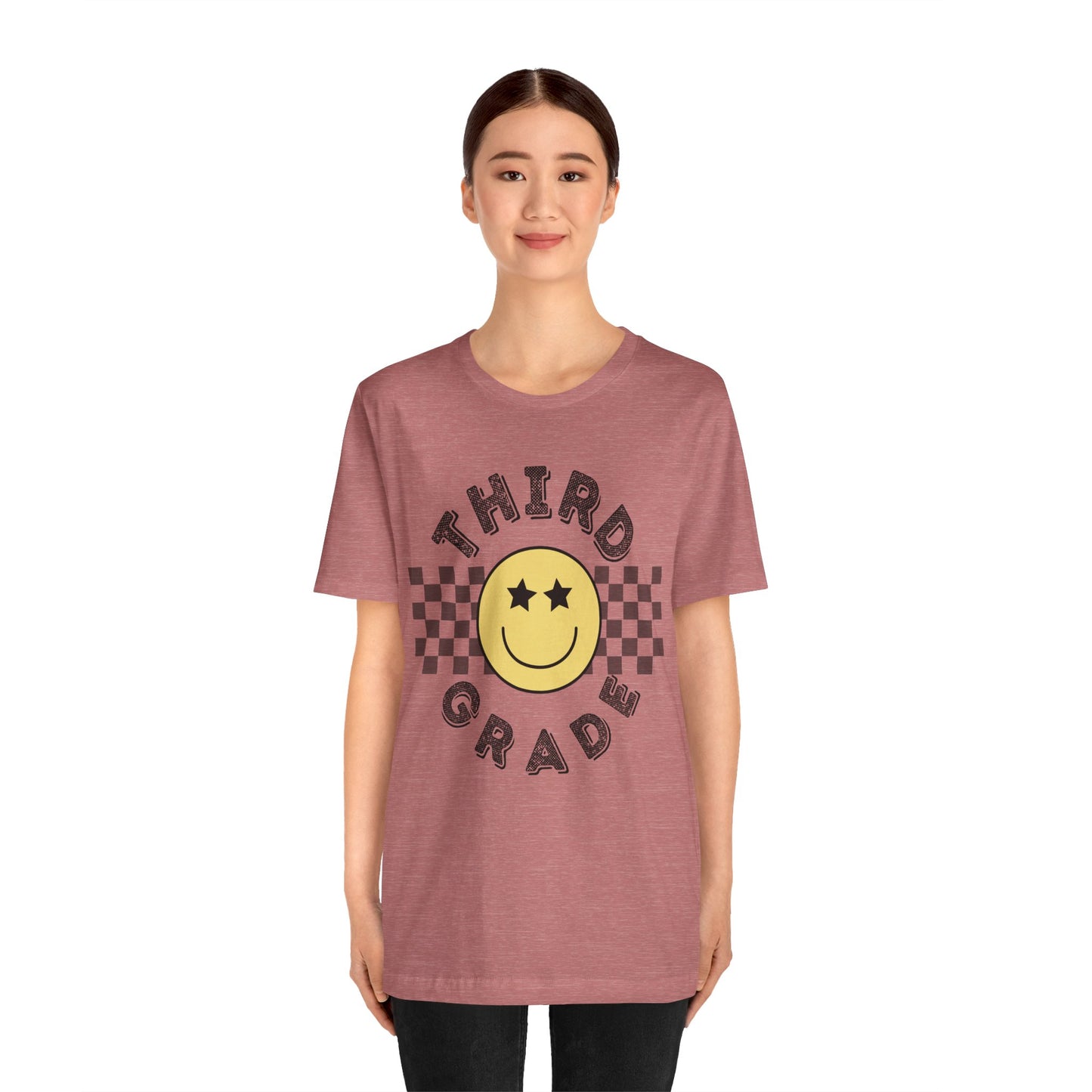 Third Grade Star Eyed Smiley Tee