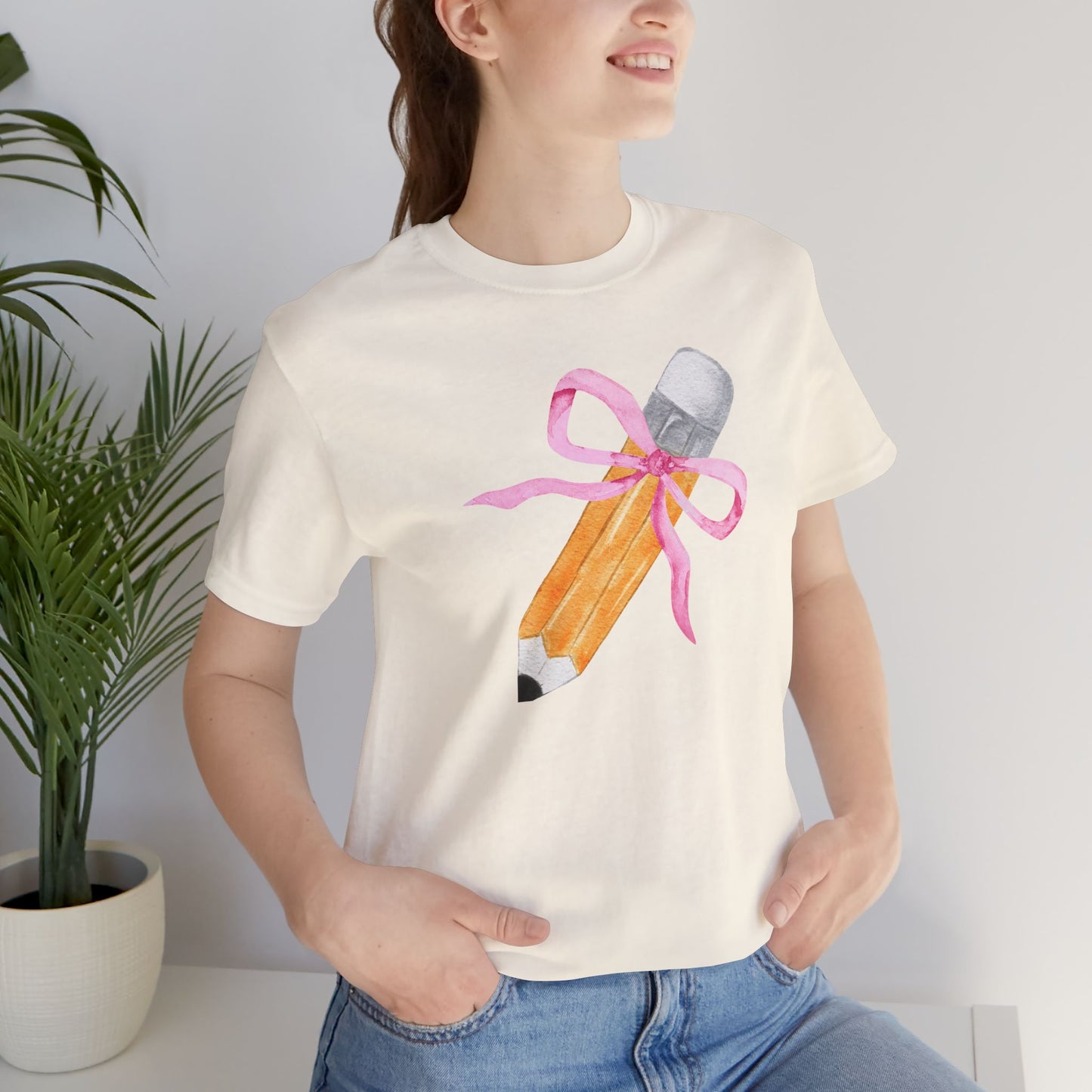 Coquette Pencil Teacher Tee