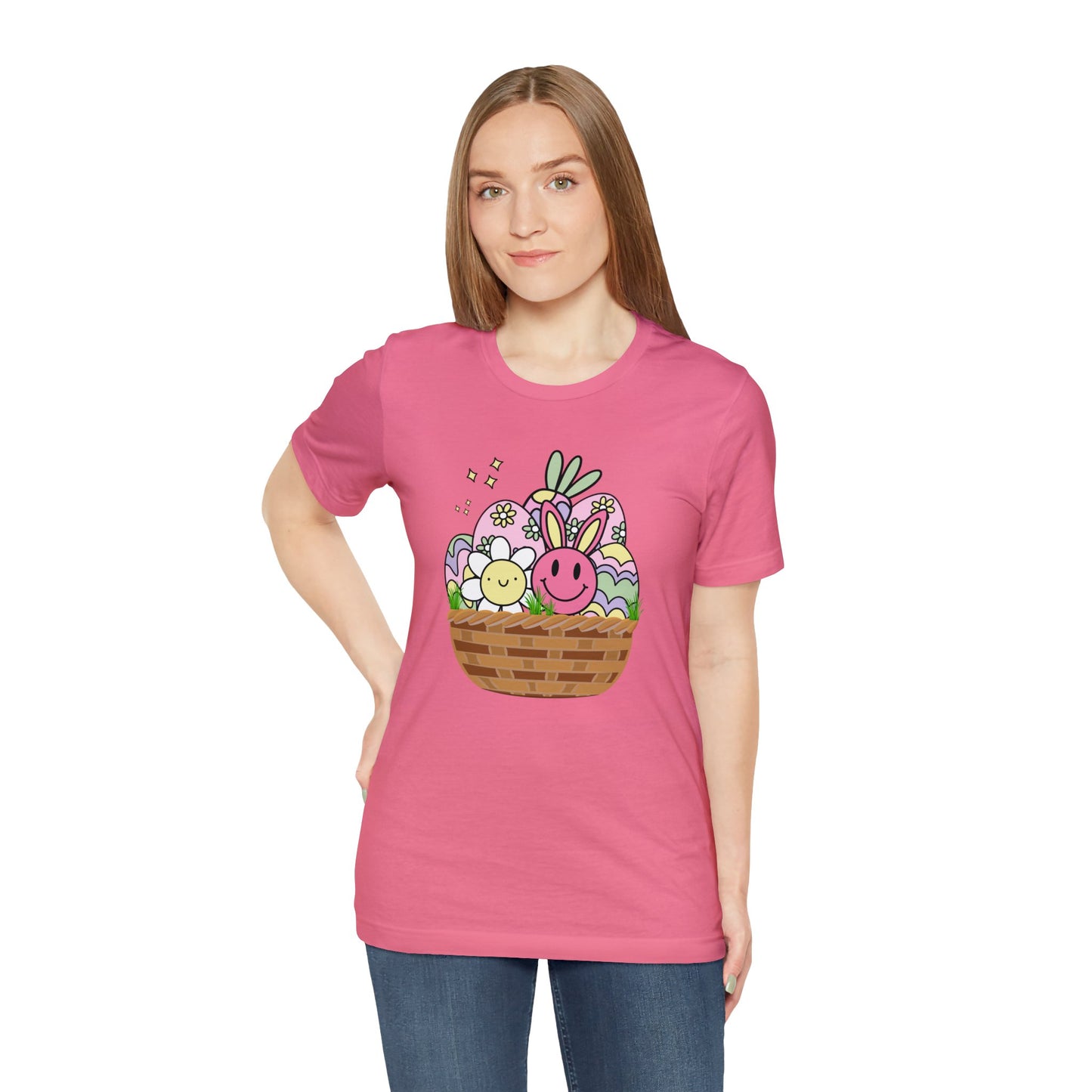 Easter Basket Unisex Jersey Short Sleeve Tee