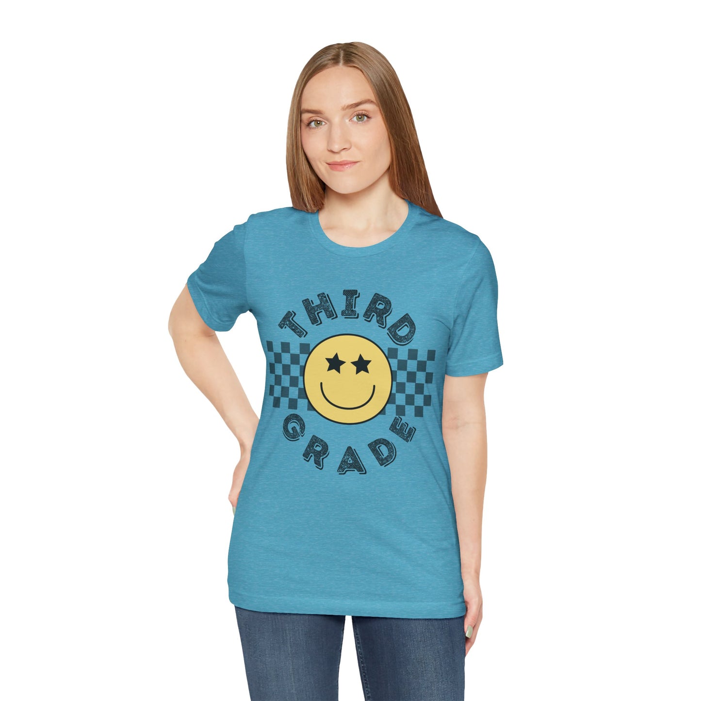 Third Grade Star Eyed Smiley Tee