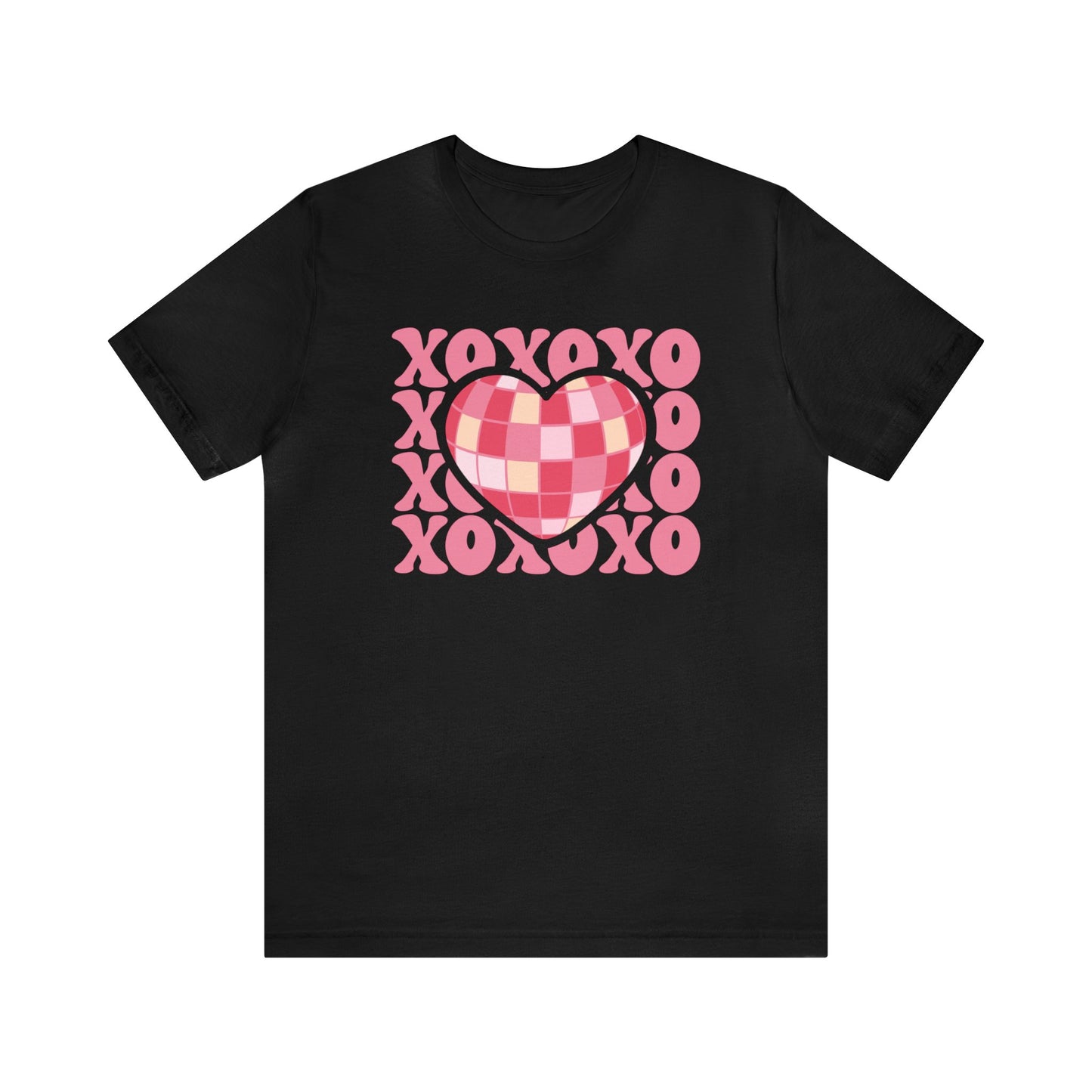 XOXO Heart Disco Unisex Jersey Short Sleeve Tee