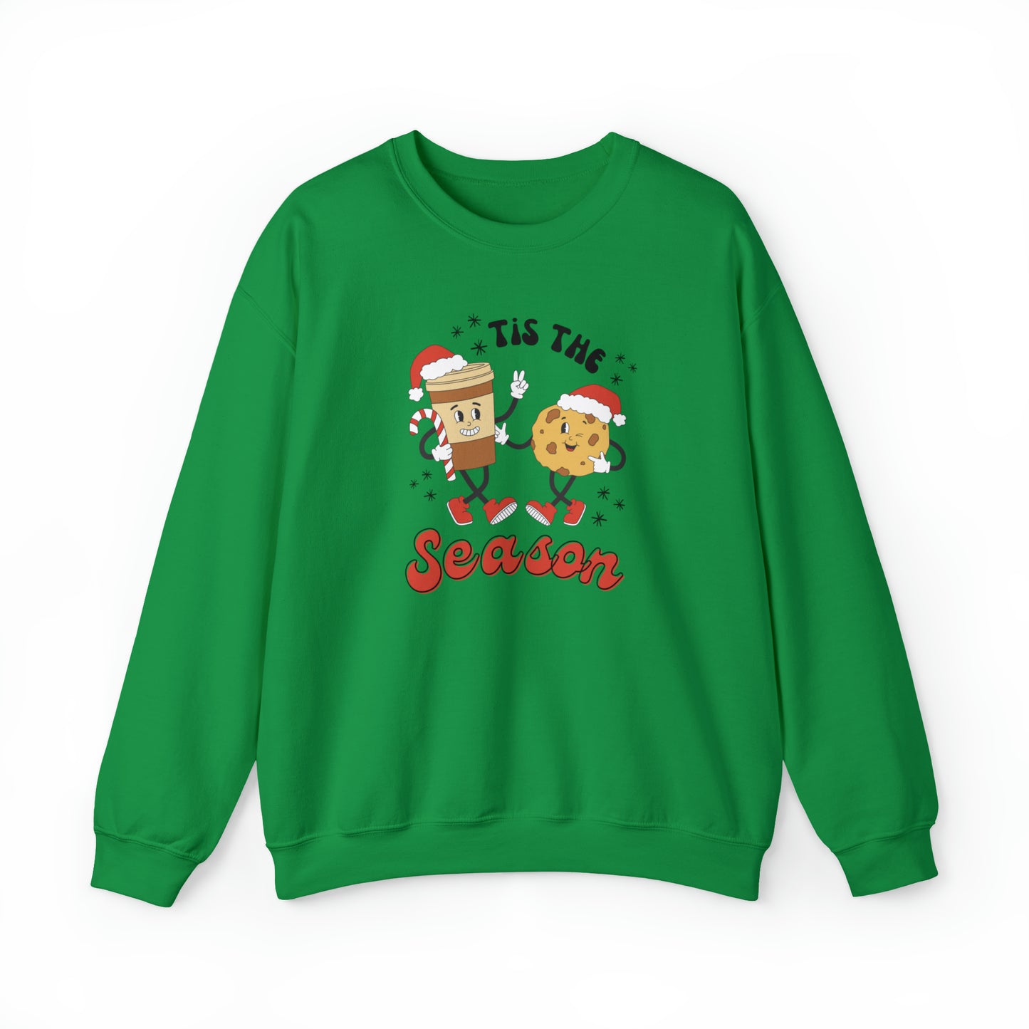 Tis the Season Retro Friends Unisex Heavy Blend™ Crewneck Sweatshirt