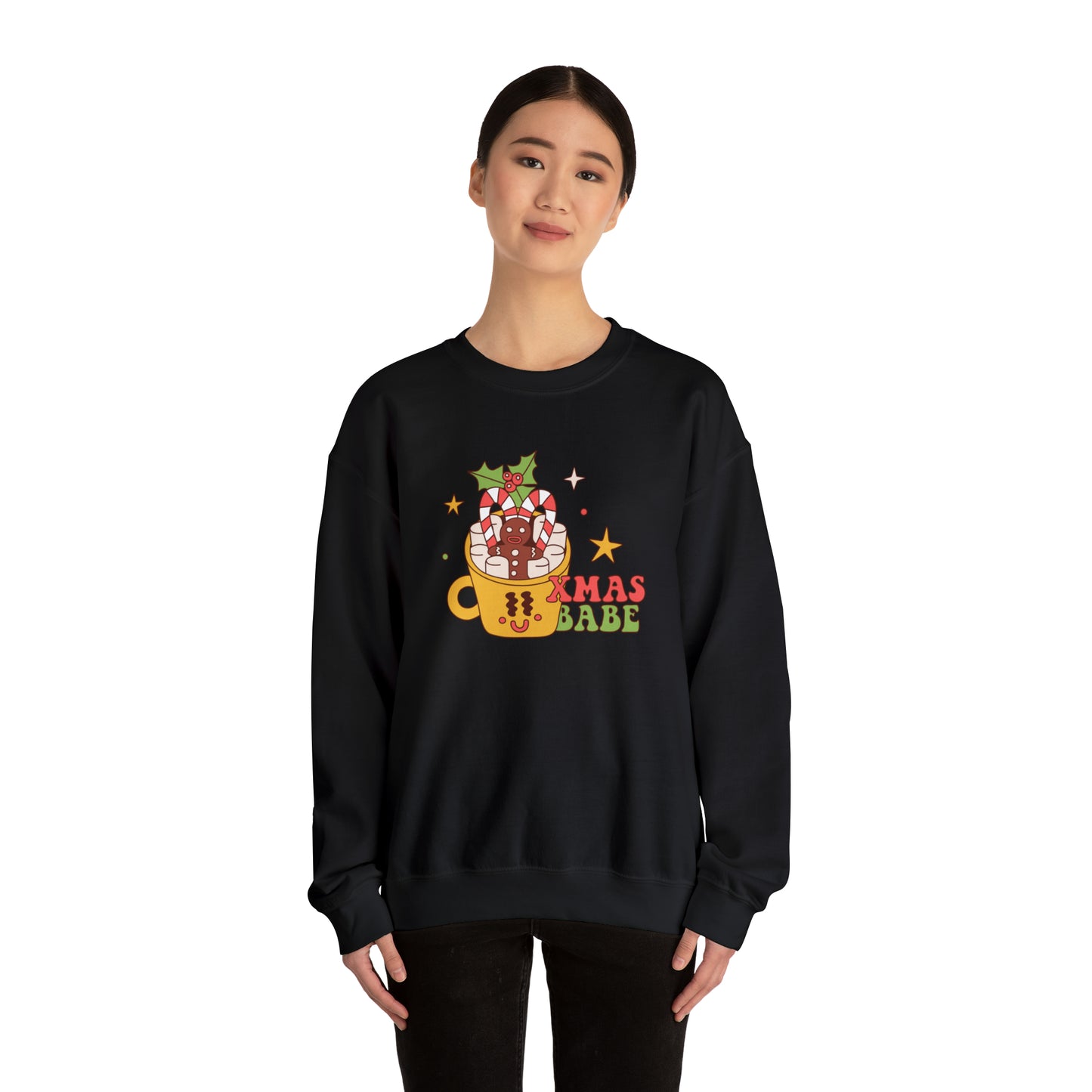 Xmas Babe Unisex Heavy Blend™ Crewneck Sweatshirt