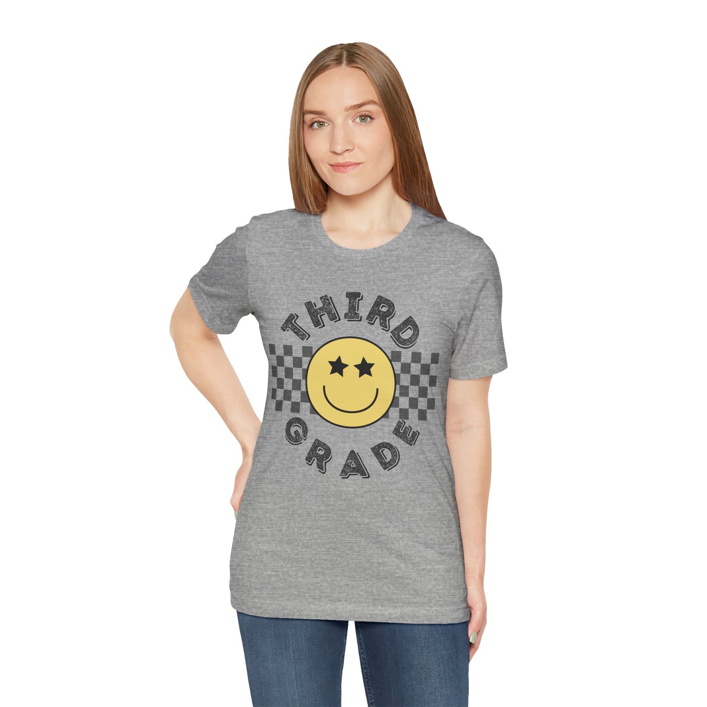 Third Grade Star Eyed Smiley Tee