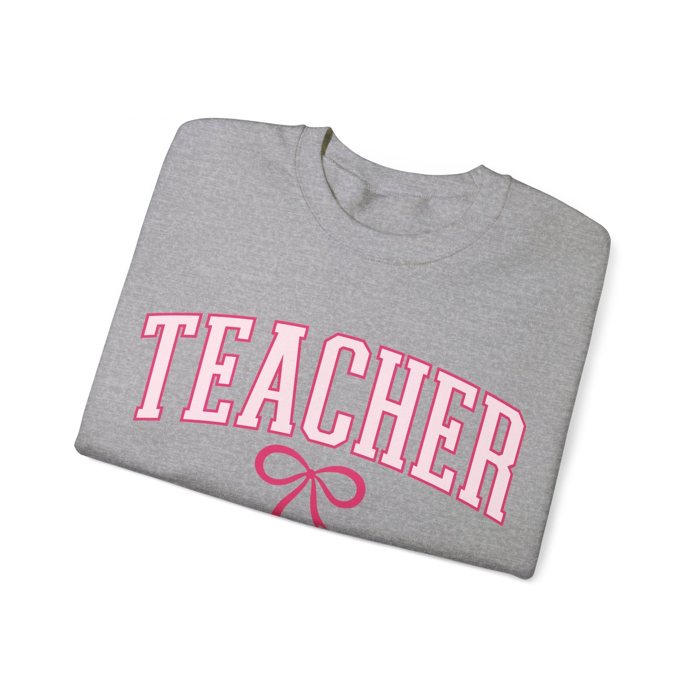 Teacher Varsity Bow Crewneck