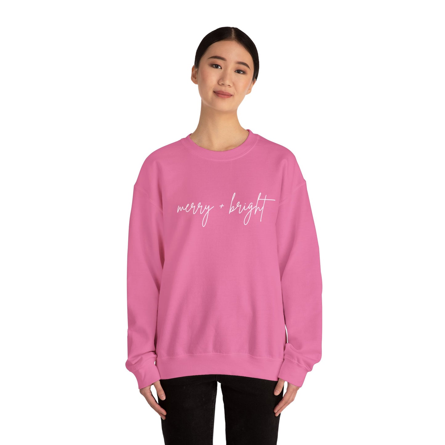 Merry + Bright Cursive Sweatshirt