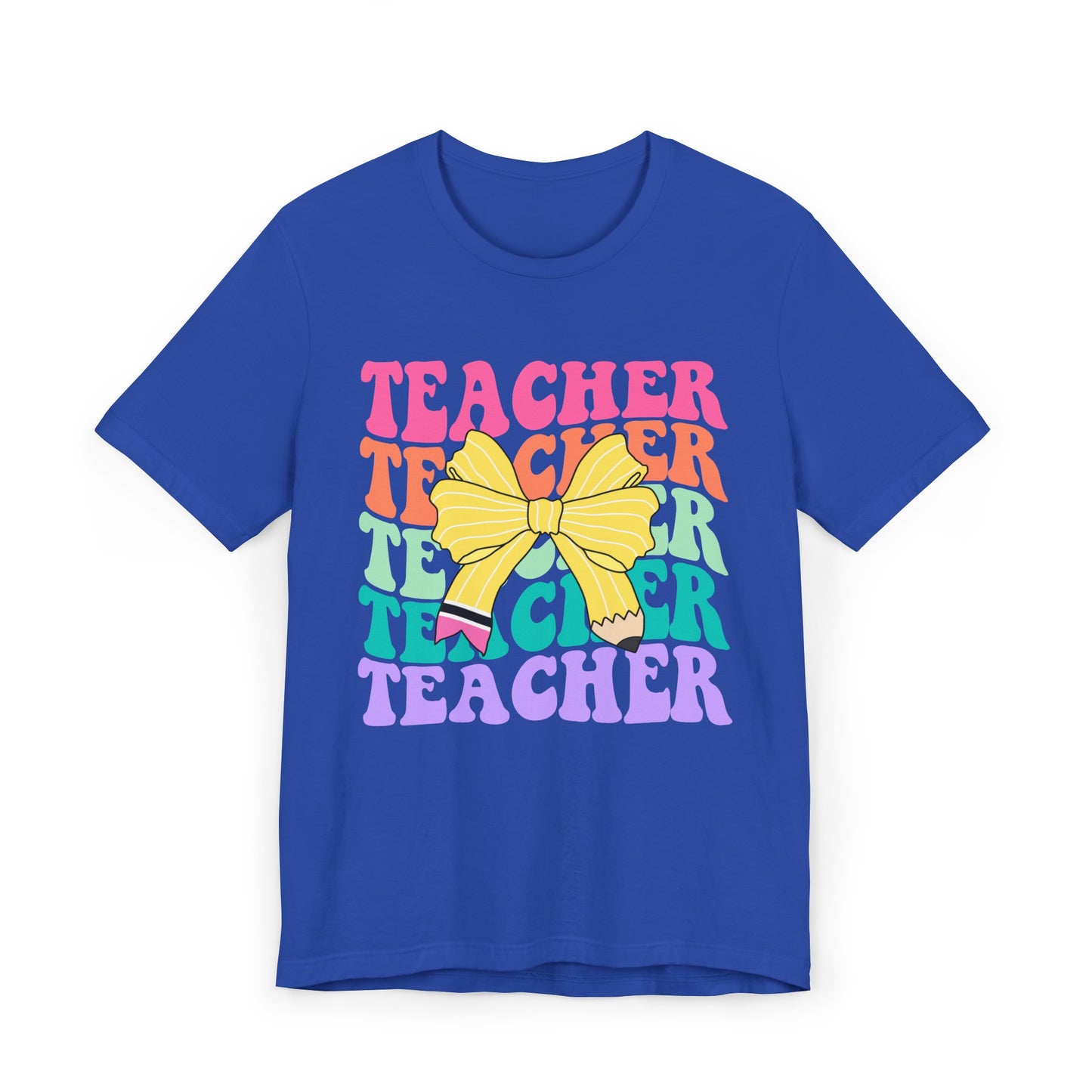 Teacher Pencil Bow Tee