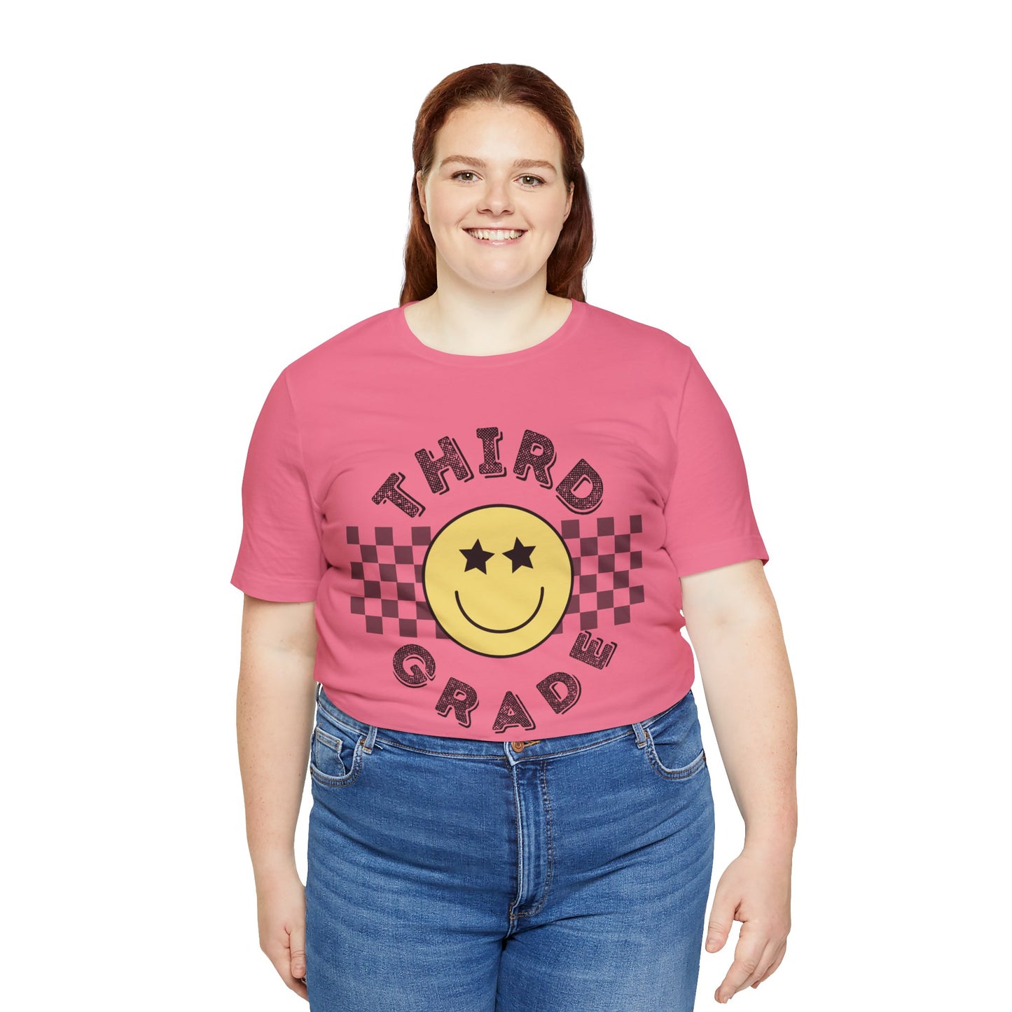 Third Grade Star Eyed Smiley Tee