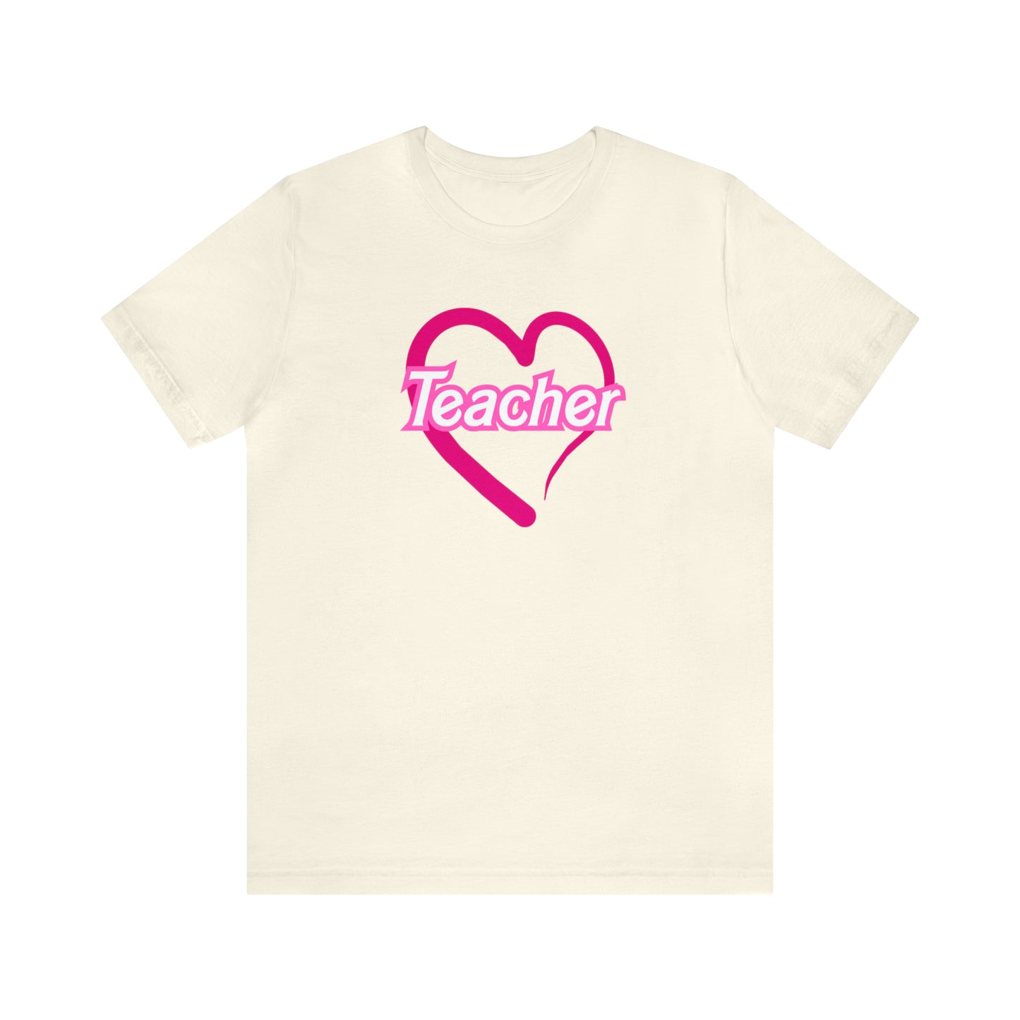 Teacher Doll Font Unisex Jersey Short Sleeve Tee