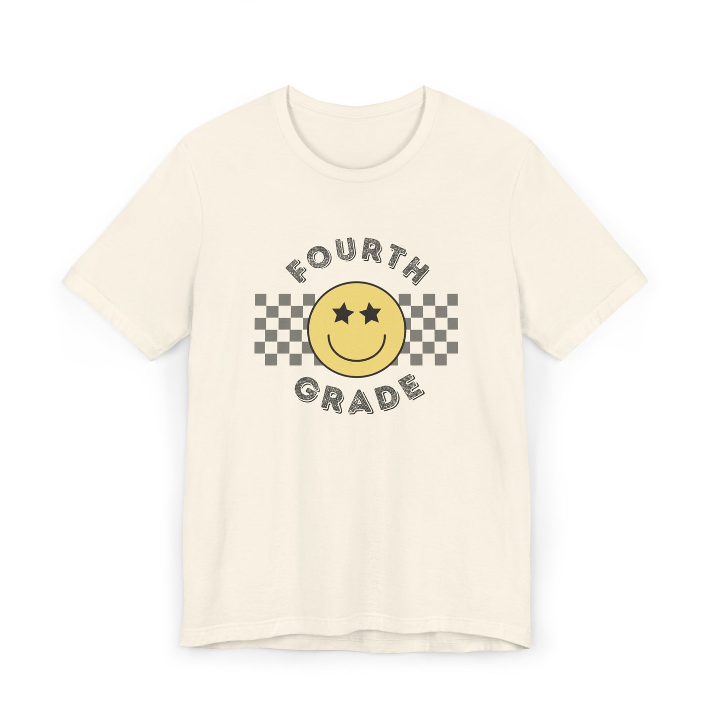 Fourth Grade Star Eyed Smiley Tee