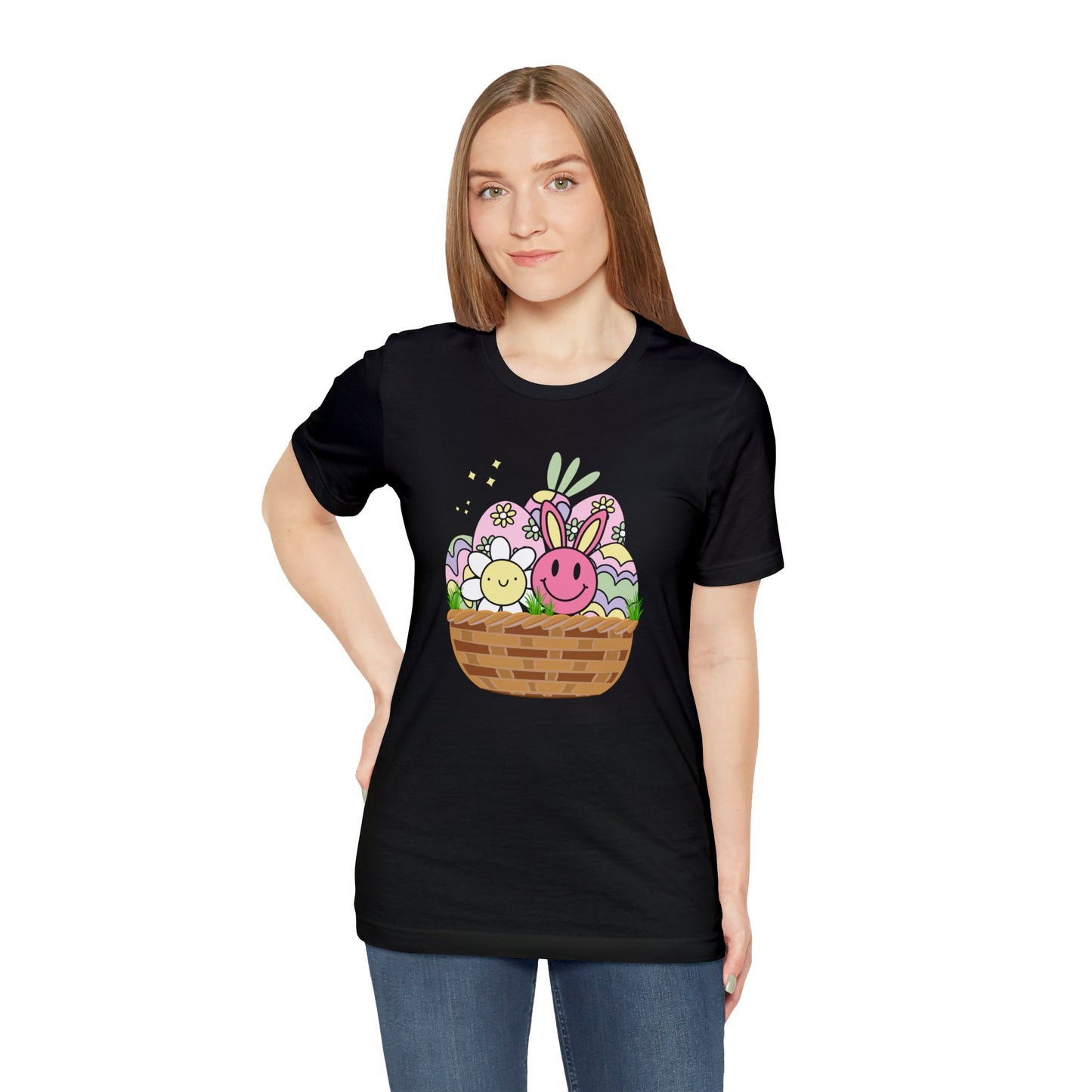 Easter Basket Unisex Jersey Short Sleeve Tee