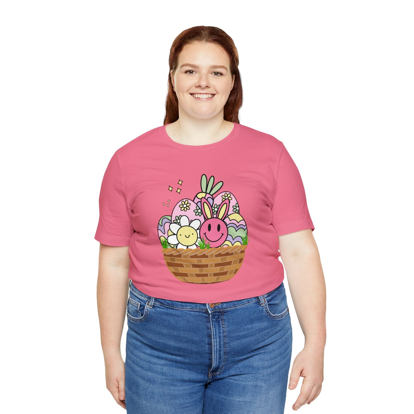 Easter Basket Unisex Jersey Short Sleeve Tee