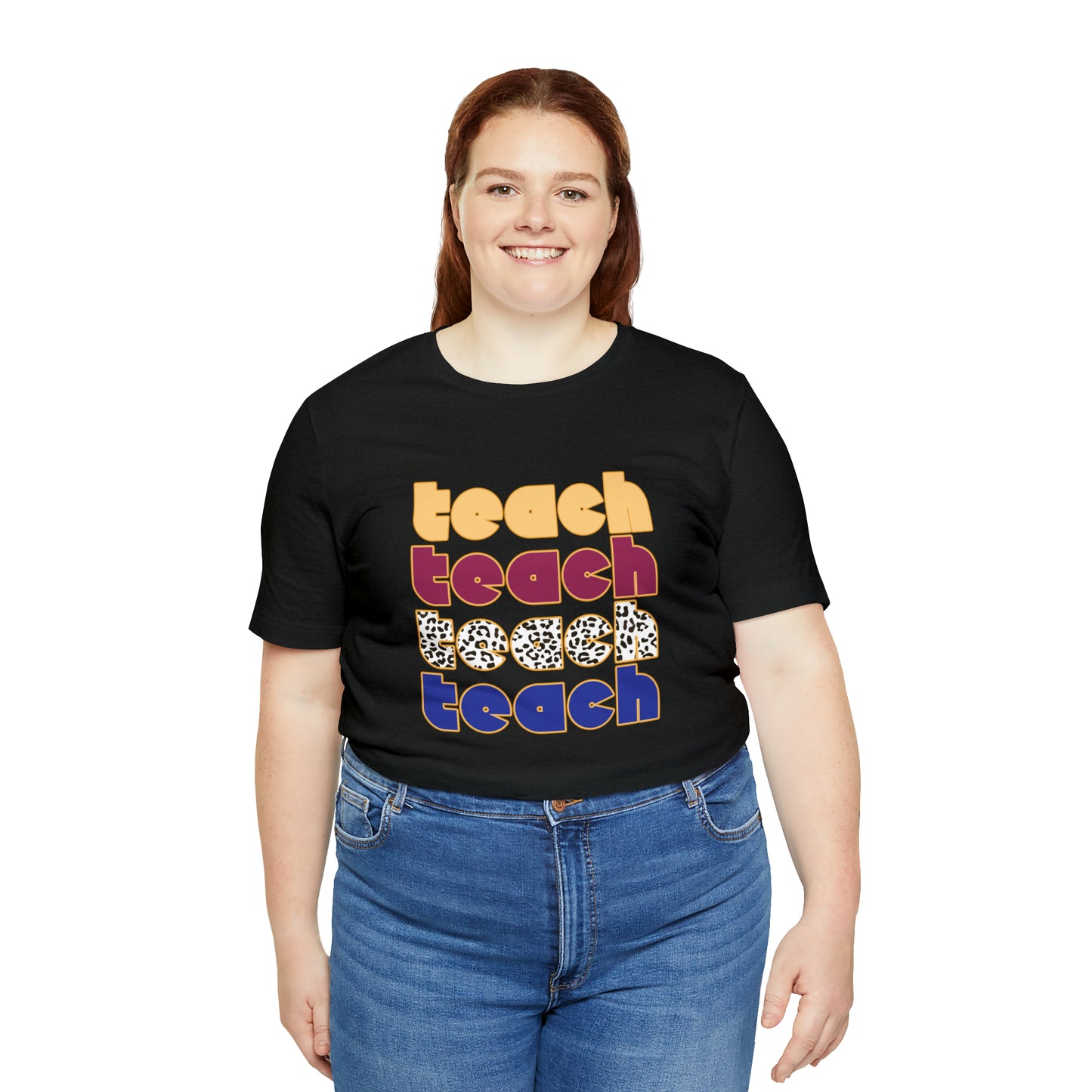 teach teach teach teach Unisex Jersey Short Sleeve Tee