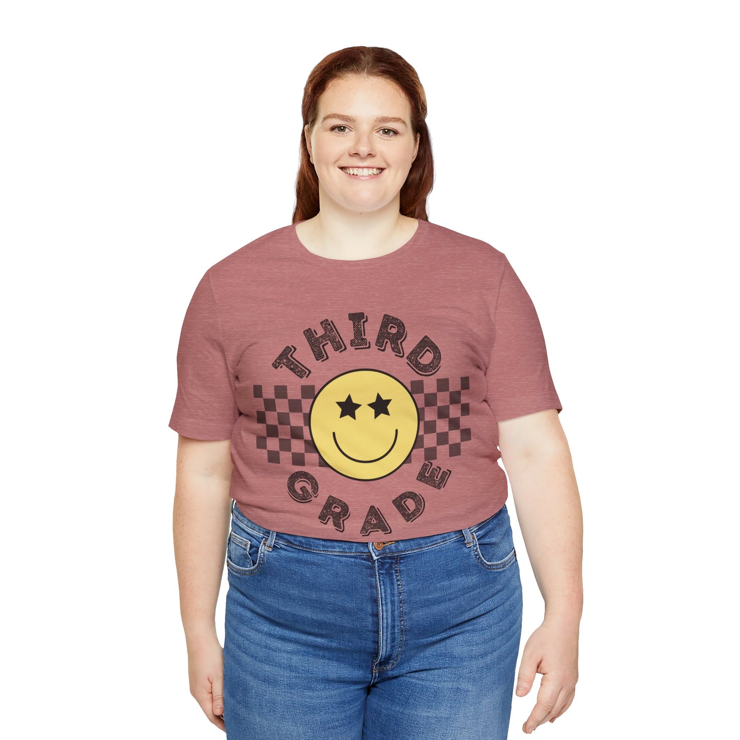 Third Grade Star Eyed Smiley Tee