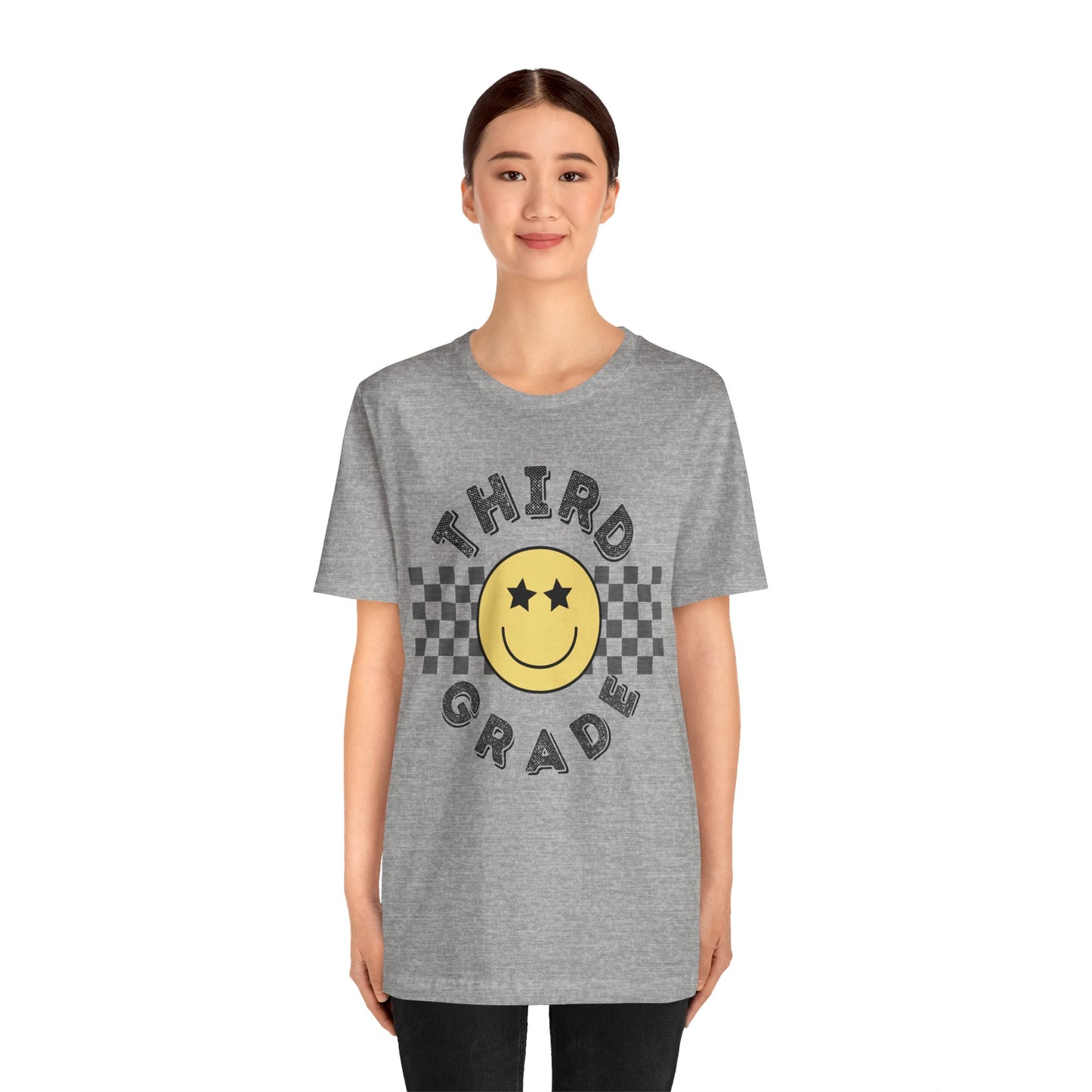 Third Grade Star Eyed Smiley Tee