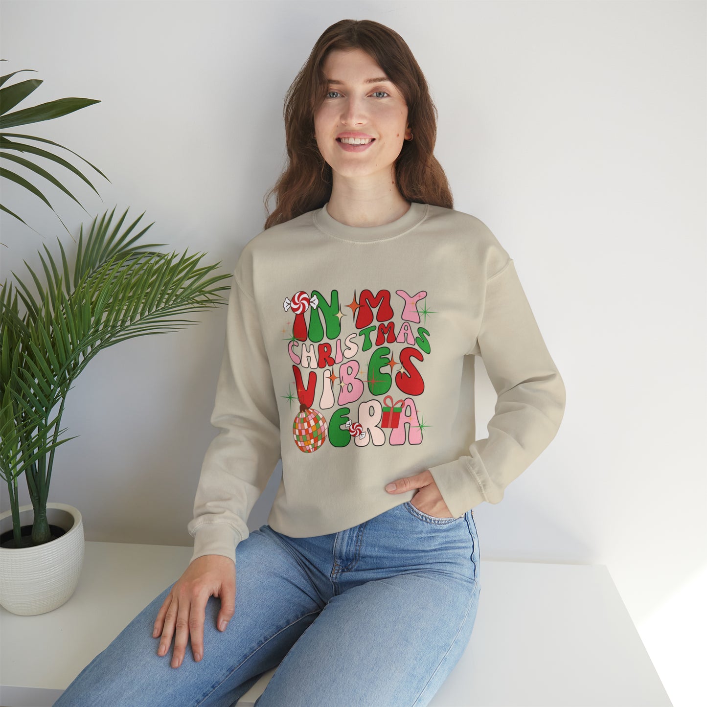 In My Christmas Vibes Era Unisex Heavy Blend™ Crewneck Sweatshirt