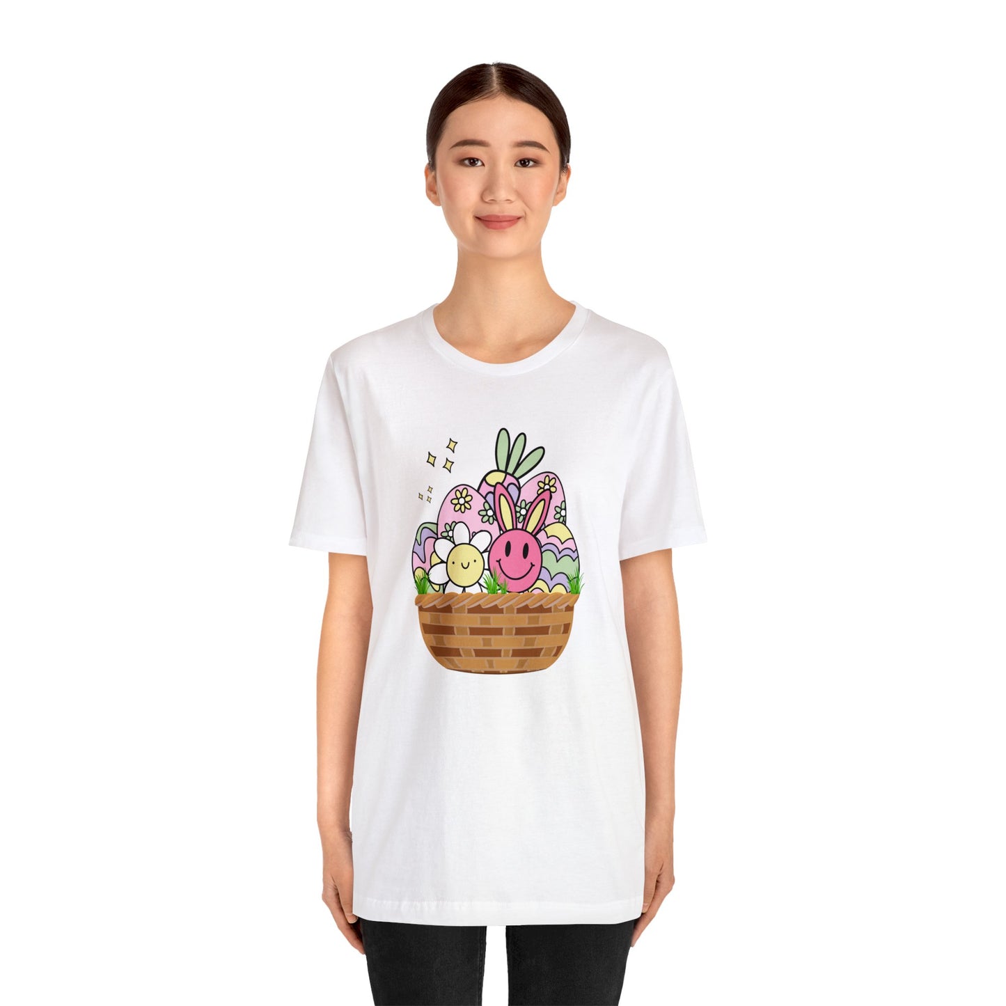 Easter Basket Unisex Jersey Short Sleeve Tee