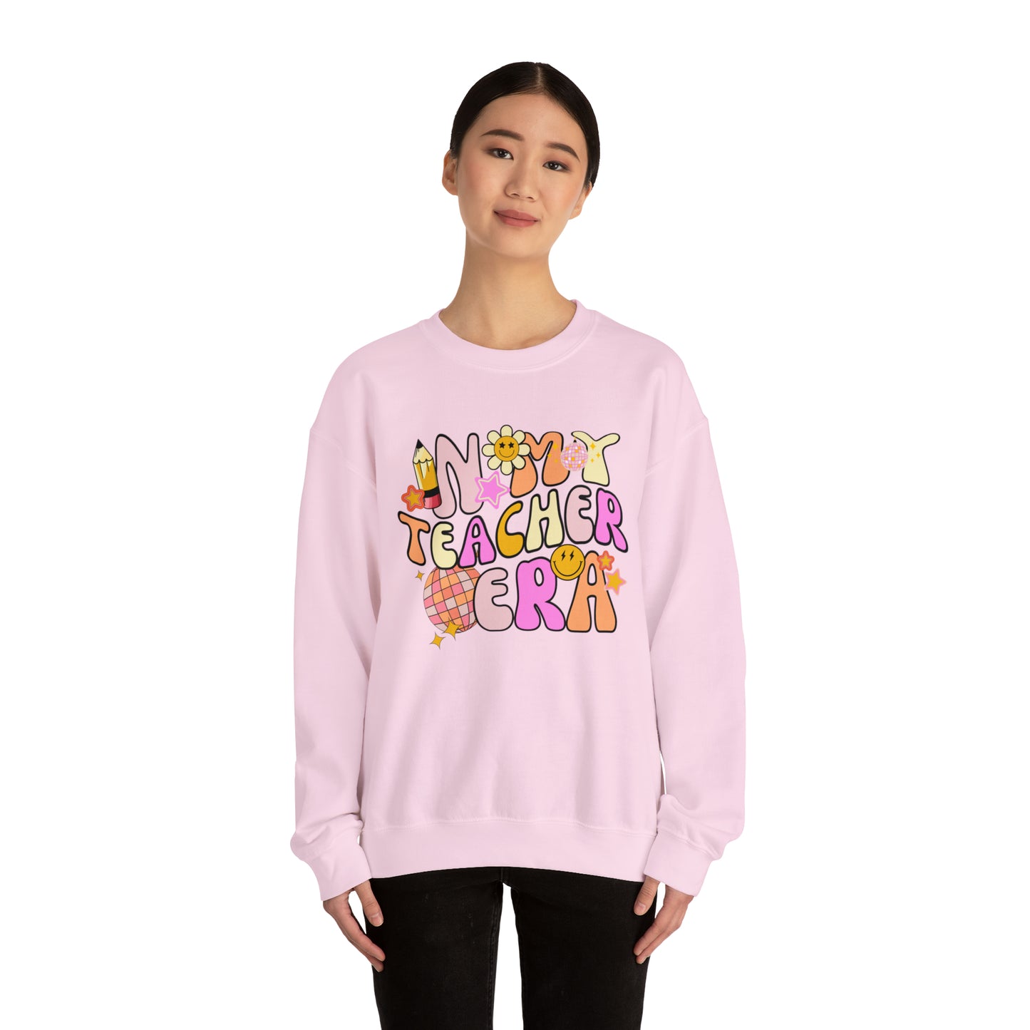 In My Teacher Era Retro Unisex Heavy Blend™ Crewneck Sweatshirt