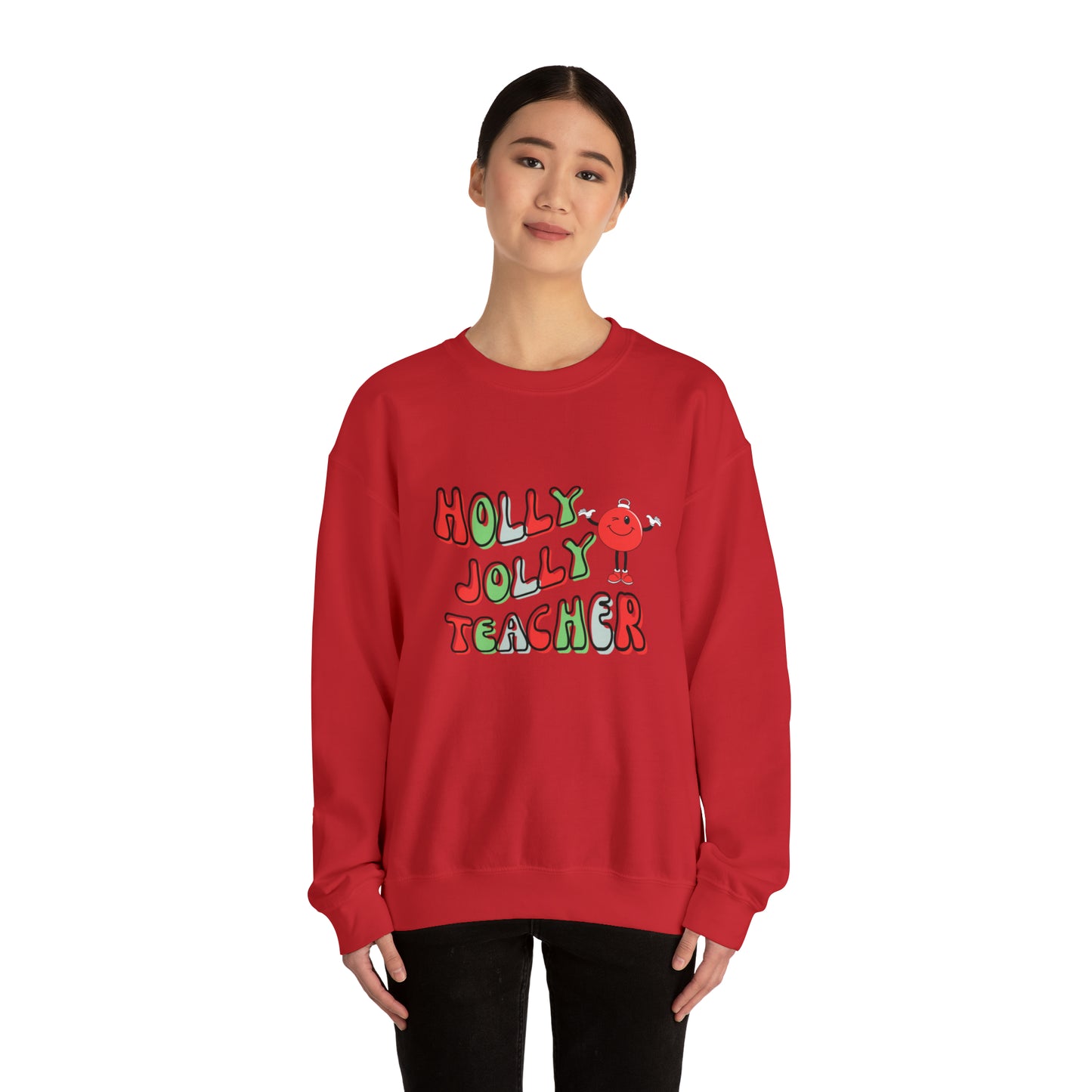 Holly Jolly Ornament Unisex Heavy Blend™ Crewneck Sweatshirt