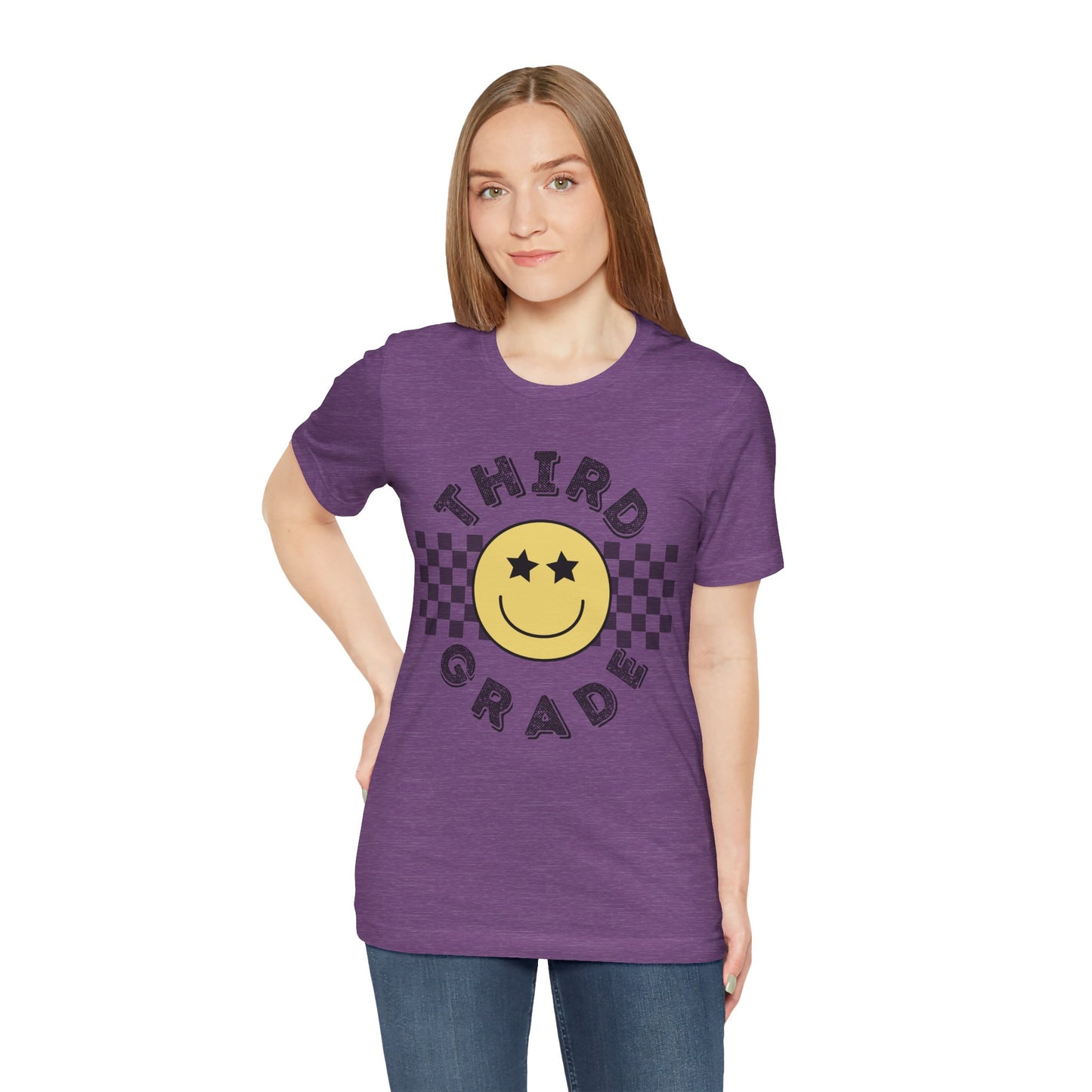 Third Grade Star Eyed Smiley Tee