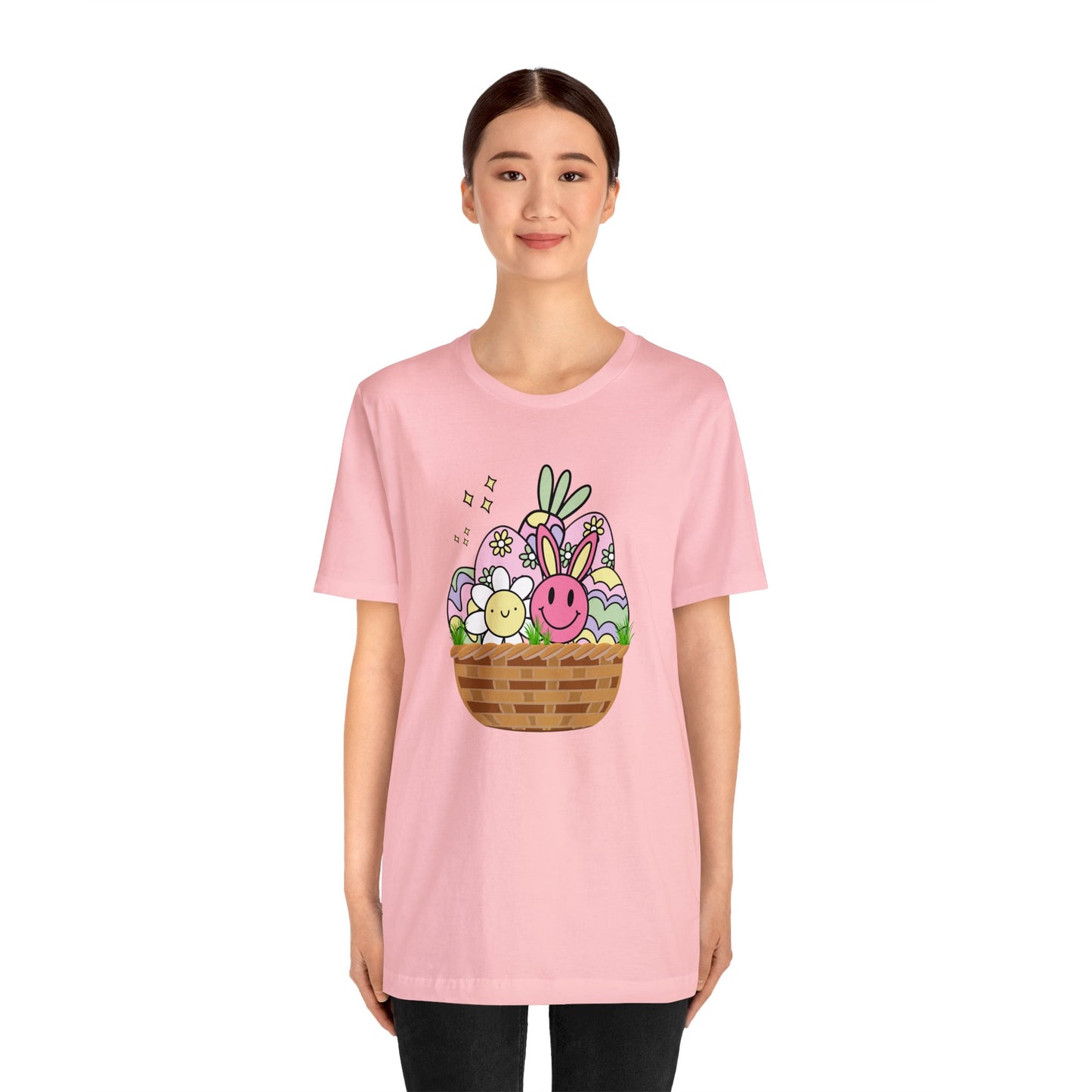 Easter Basket Unisex Jersey Short Sleeve Tee