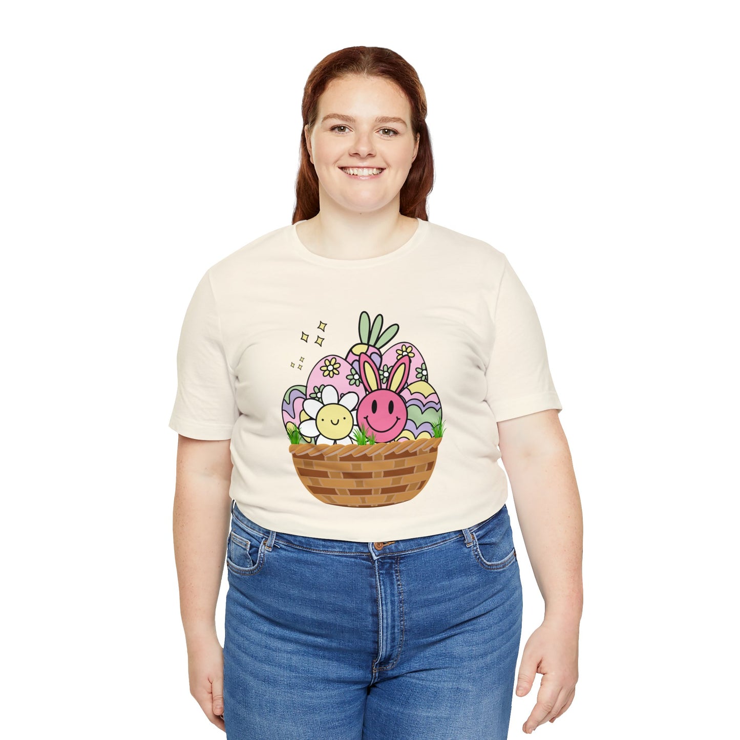 Easter Basket Unisex Jersey Short Sleeve Tee