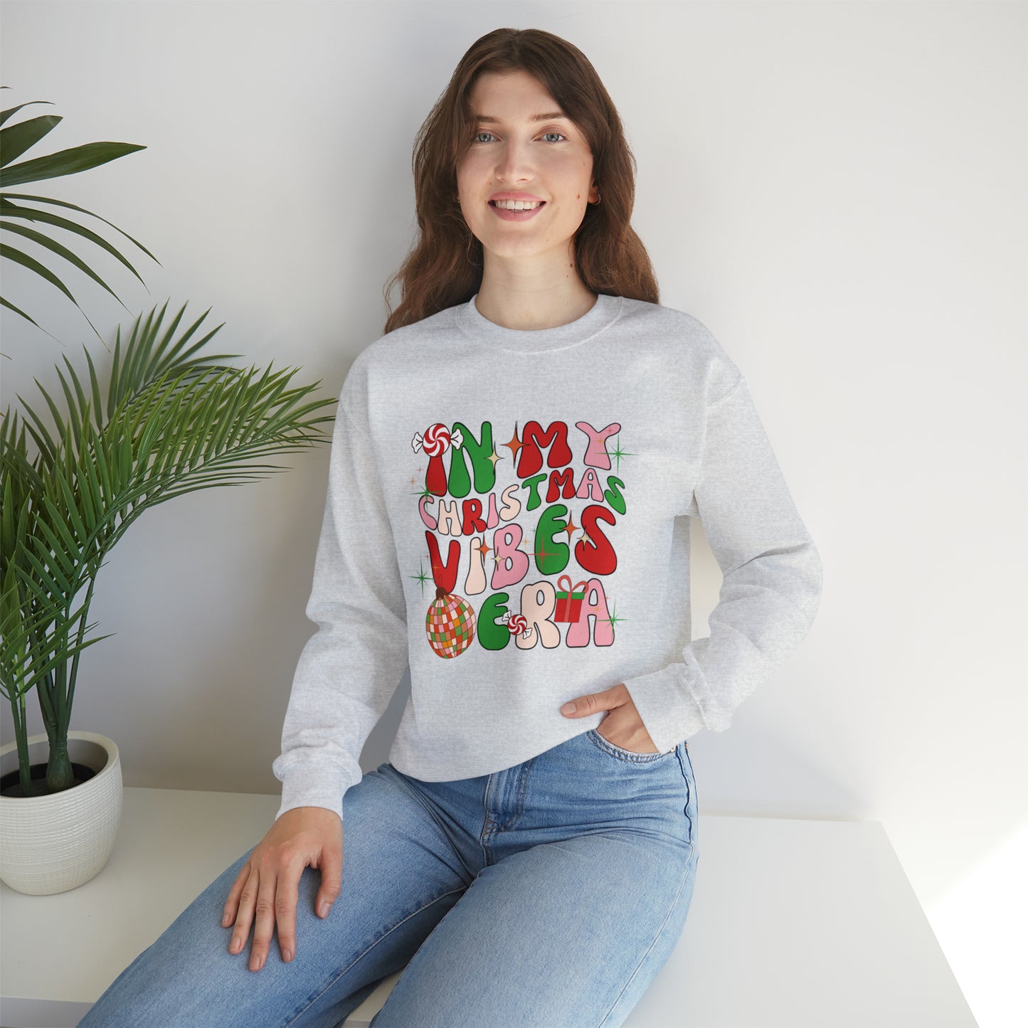 In My Christmas Vibes Era Unisex Heavy Blend™ Crewneck Sweatshirt