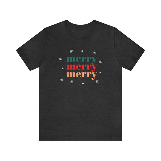 Merry Merry Merry Unisex Jersey Short Sleeve Tee