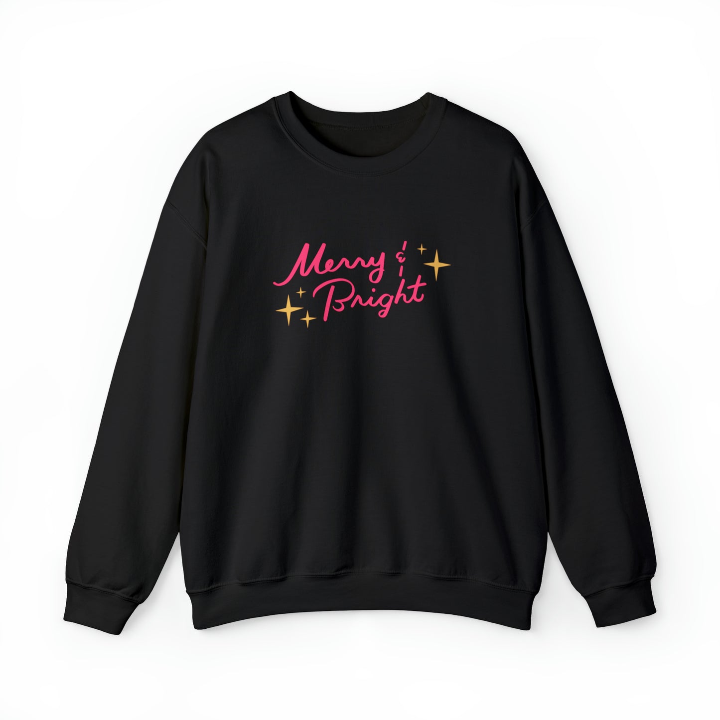 Merry & Bright Pink Unisex Heavy Blend™ Crewneck Sweatshirt