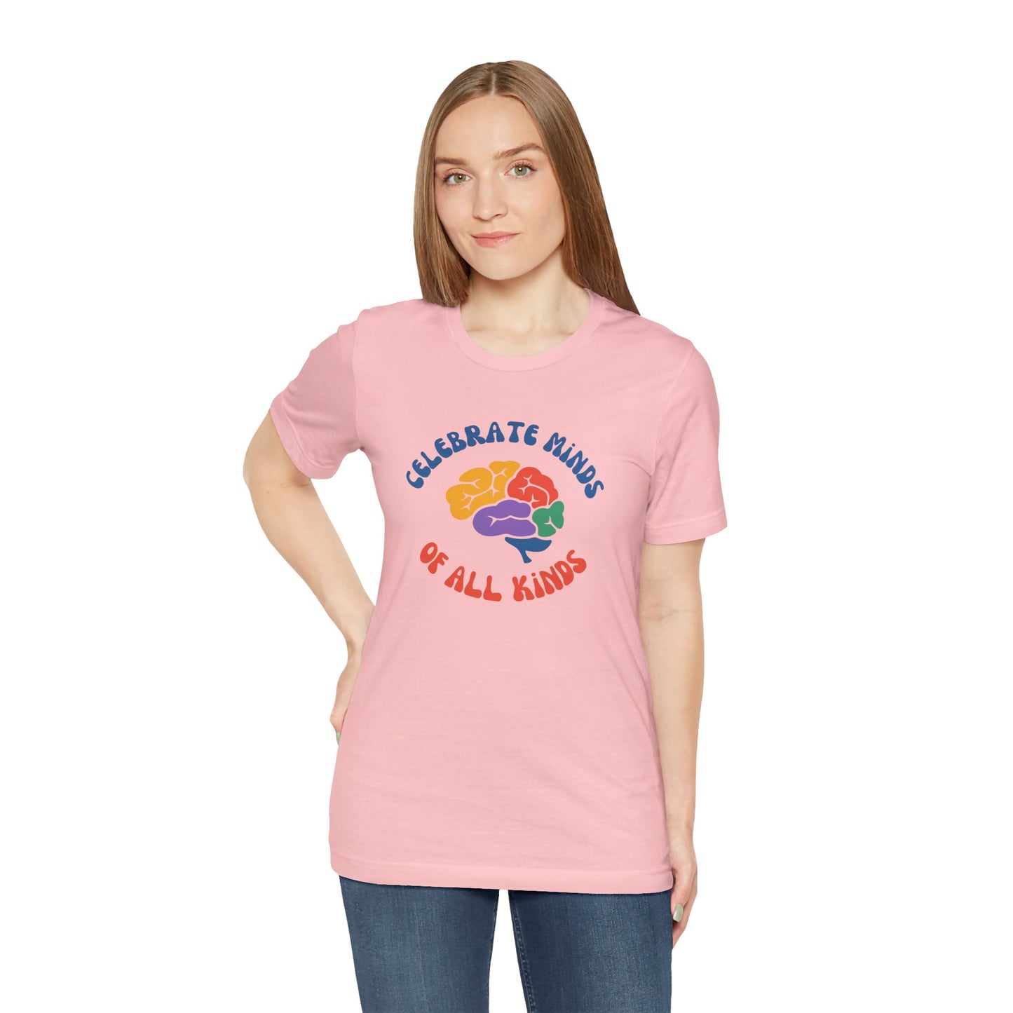 Celebrate Minds of All Kinds Unisex Jersey Short Sleeve Tee