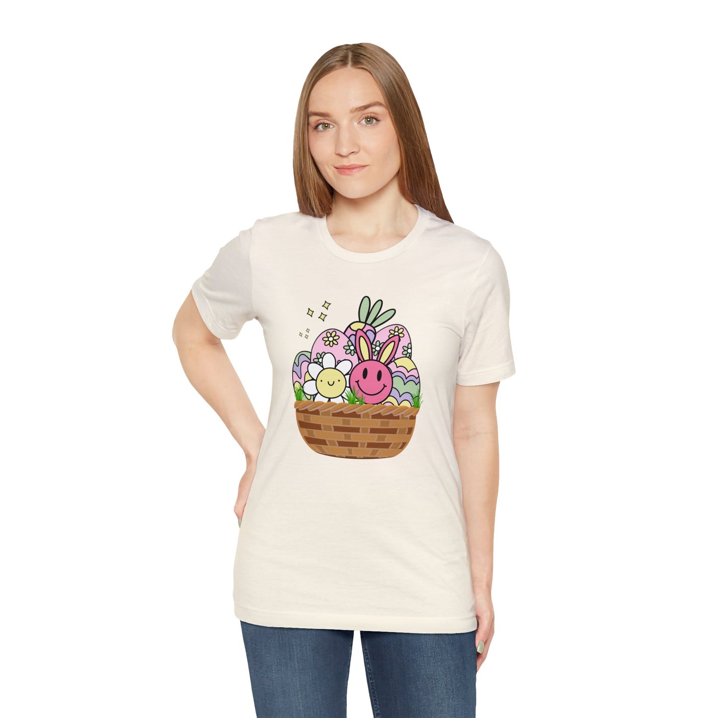 Easter Basket Unisex Jersey Short Sleeve Tee