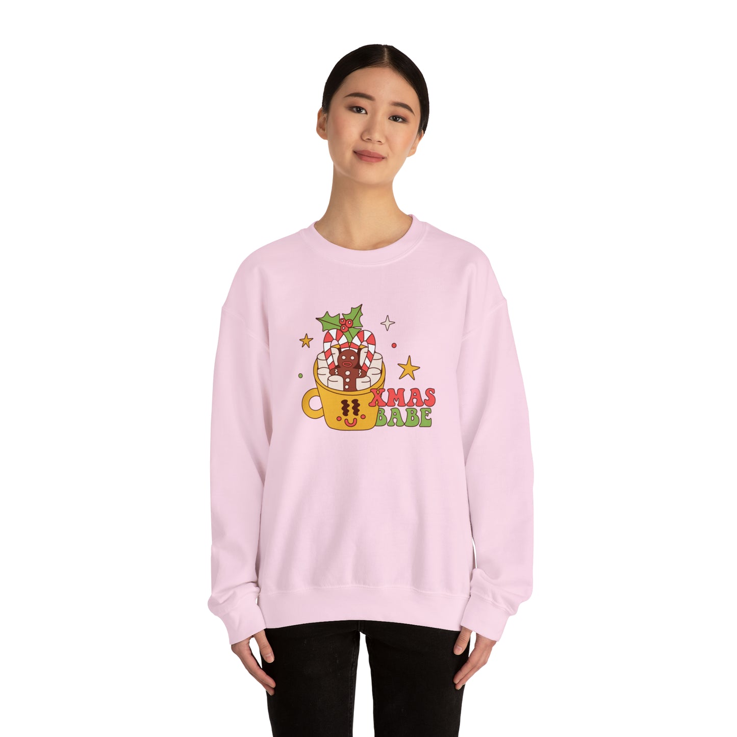 Xmas Babe Unisex Heavy Blend™ Crewneck Sweatshirt