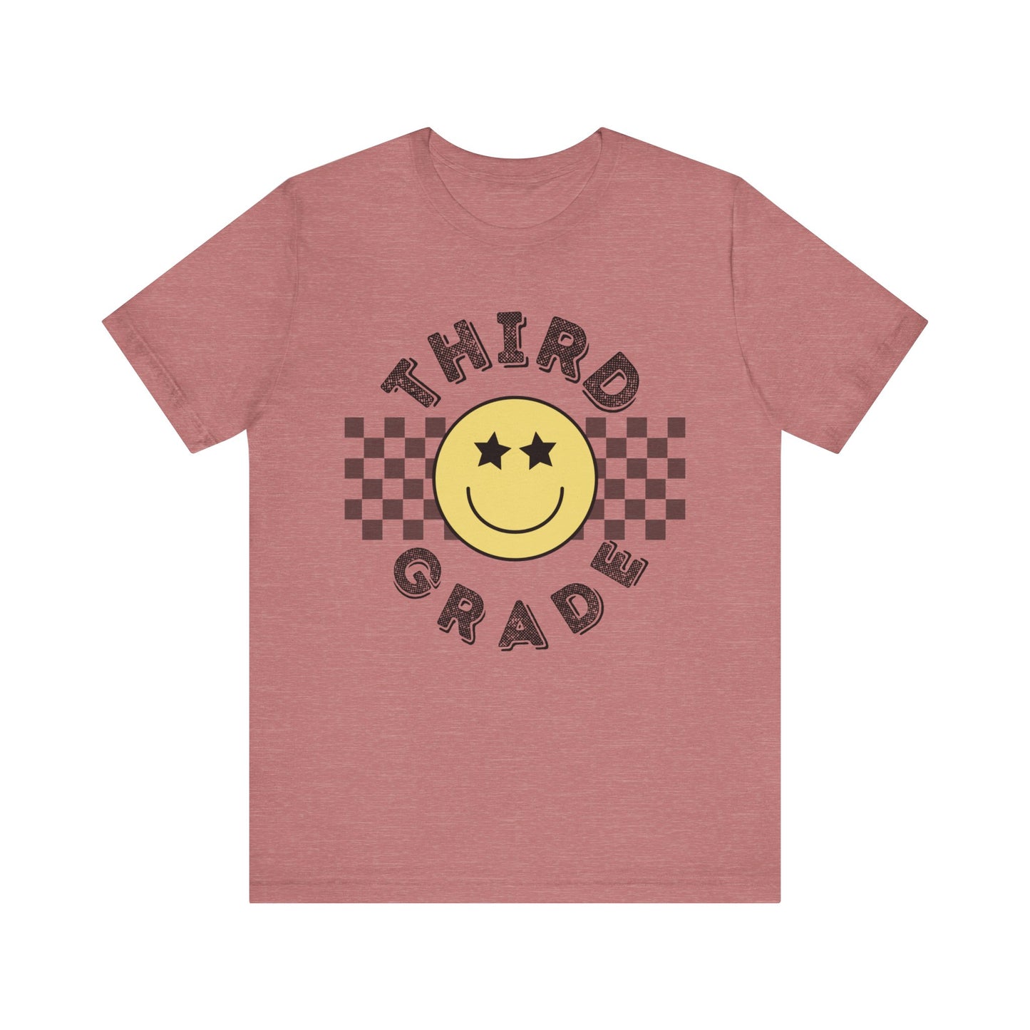 Third Grade Star Eyed Smiley Tee