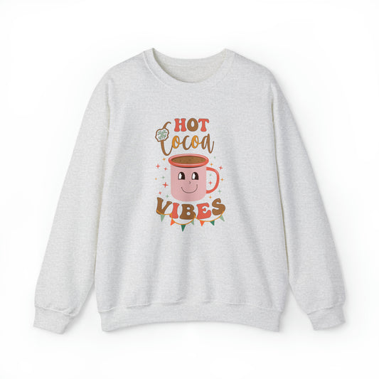 Hot Cocoa Vibes Unisex Heavy Blend™ Crewneck Sweatshirt