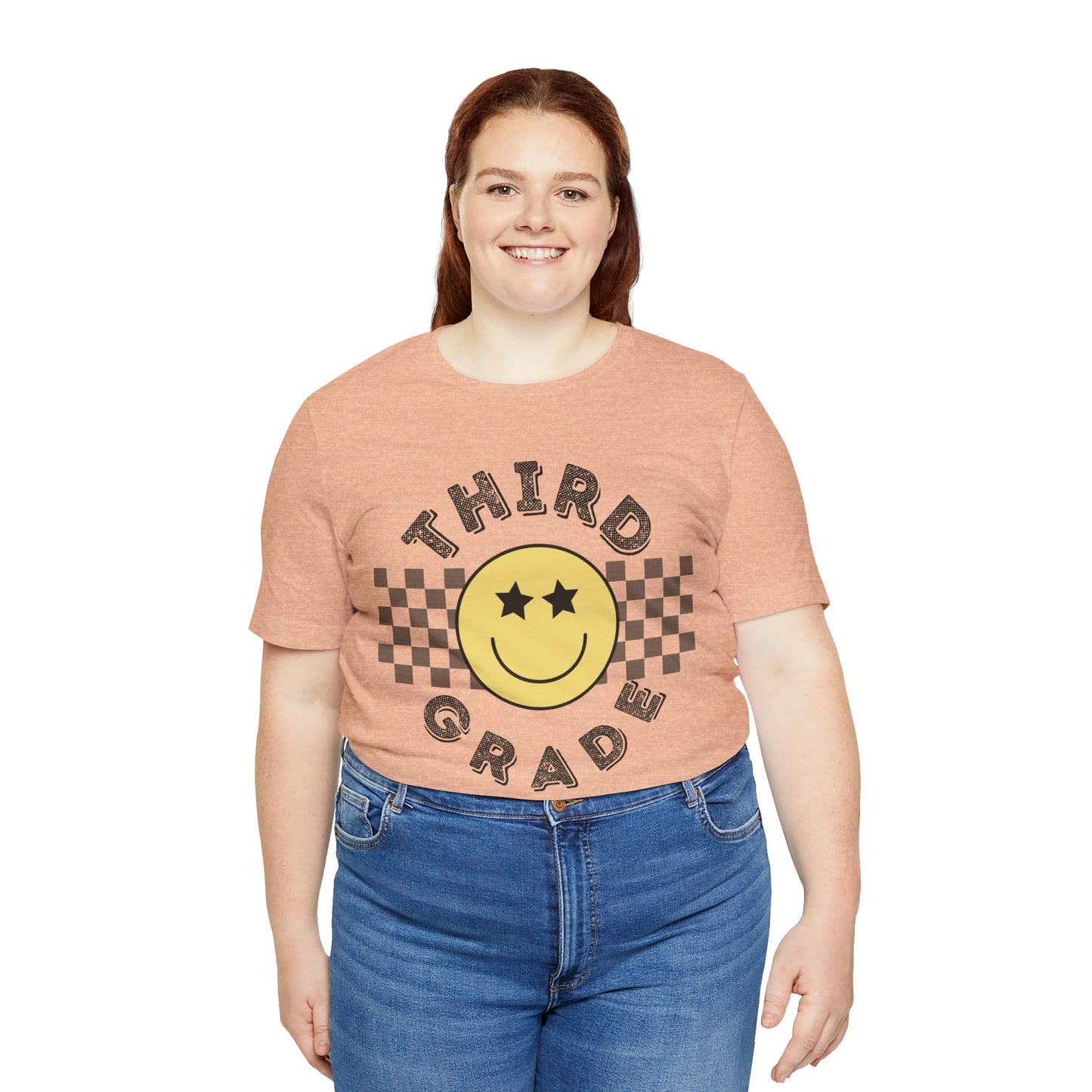 Third Grade Star Eyed Smiley Tee