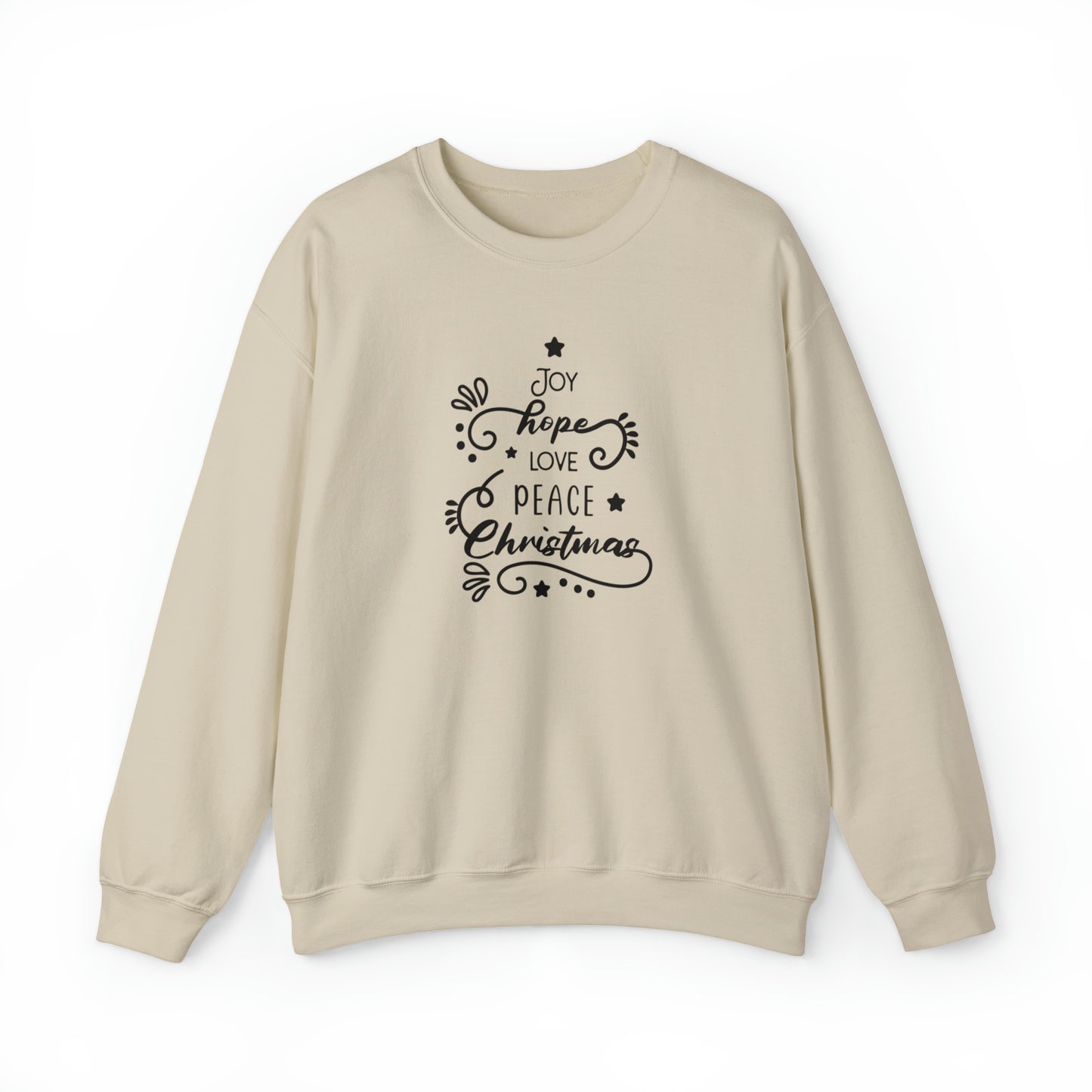 Joy Hope Peace Love Unisex Heavy Blend™ Crewneck Sweatshirt