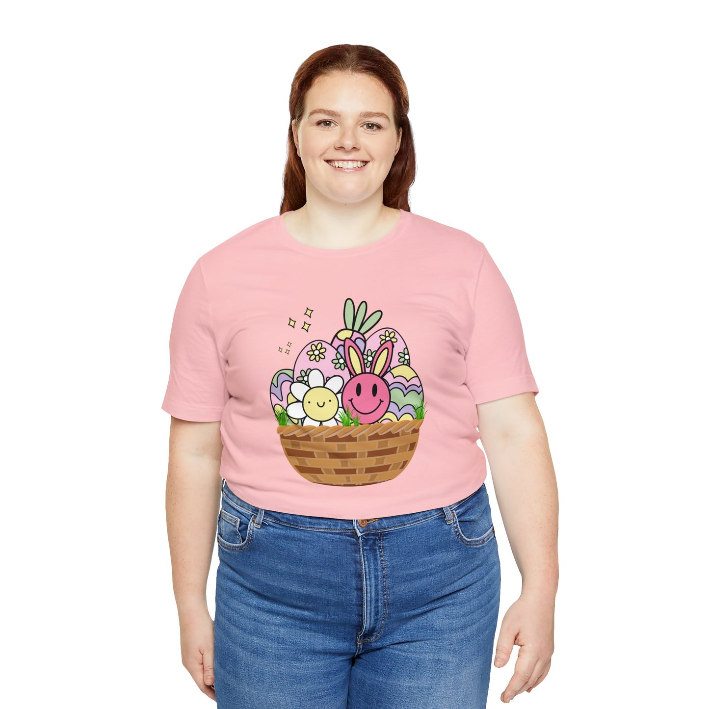 Easter Basket Unisex Jersey Short Sleeve Tee